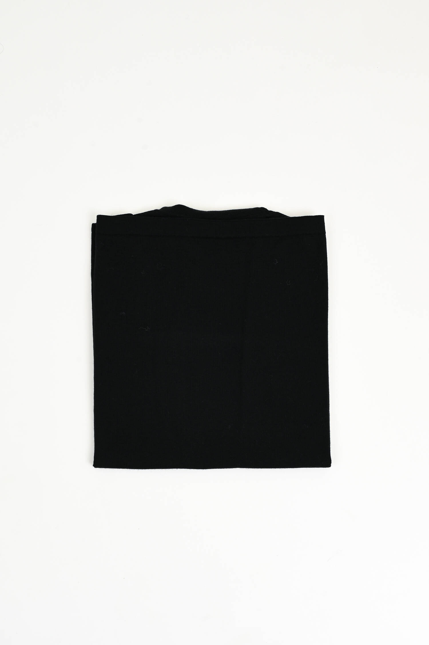 Rollkragenpullover aus Wolle-Seide-Mix in Schwarz