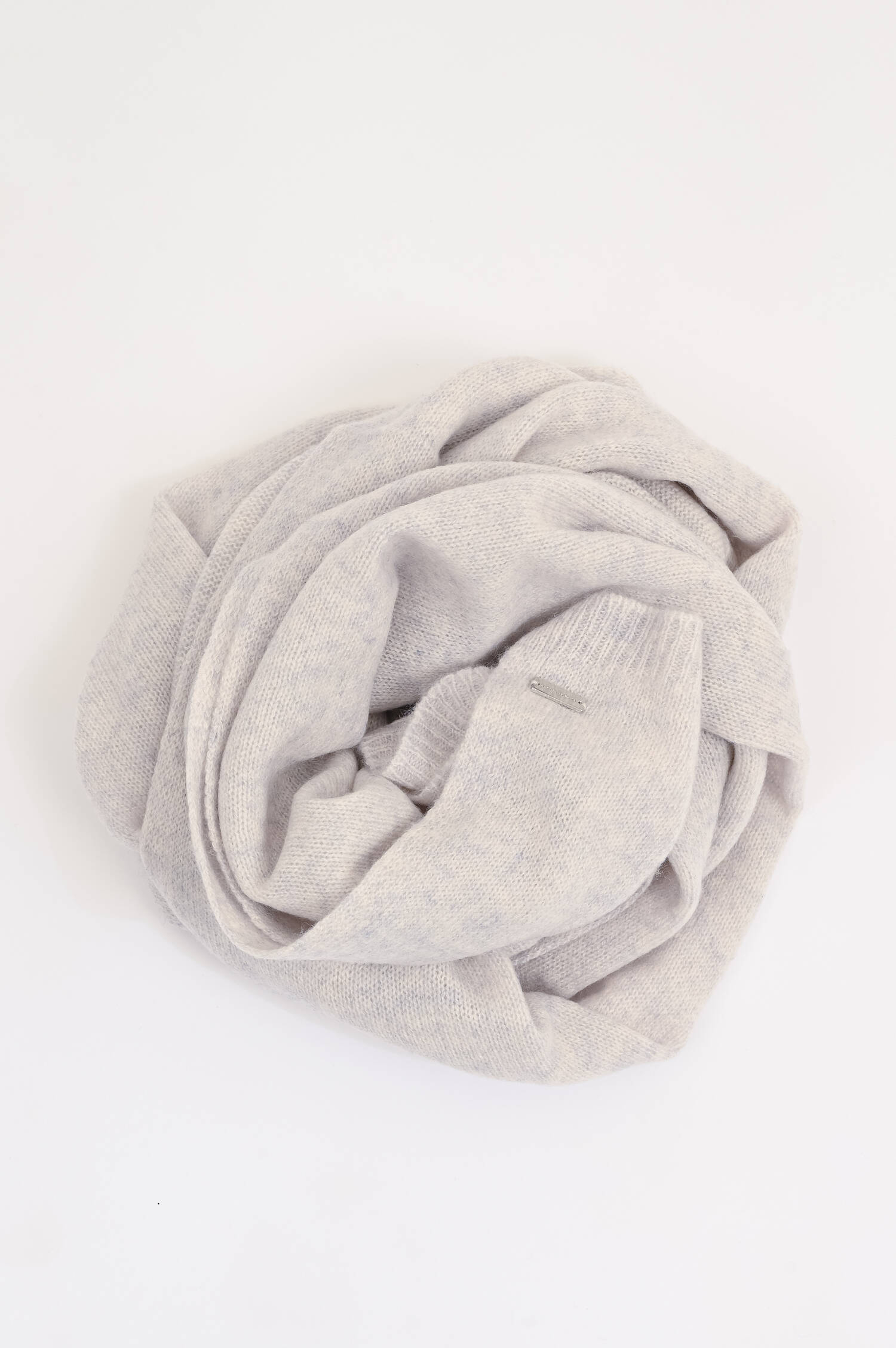 Cashmere-Schal in Hellgrau meliert Cashmere-Schal in Hellgrau meliert