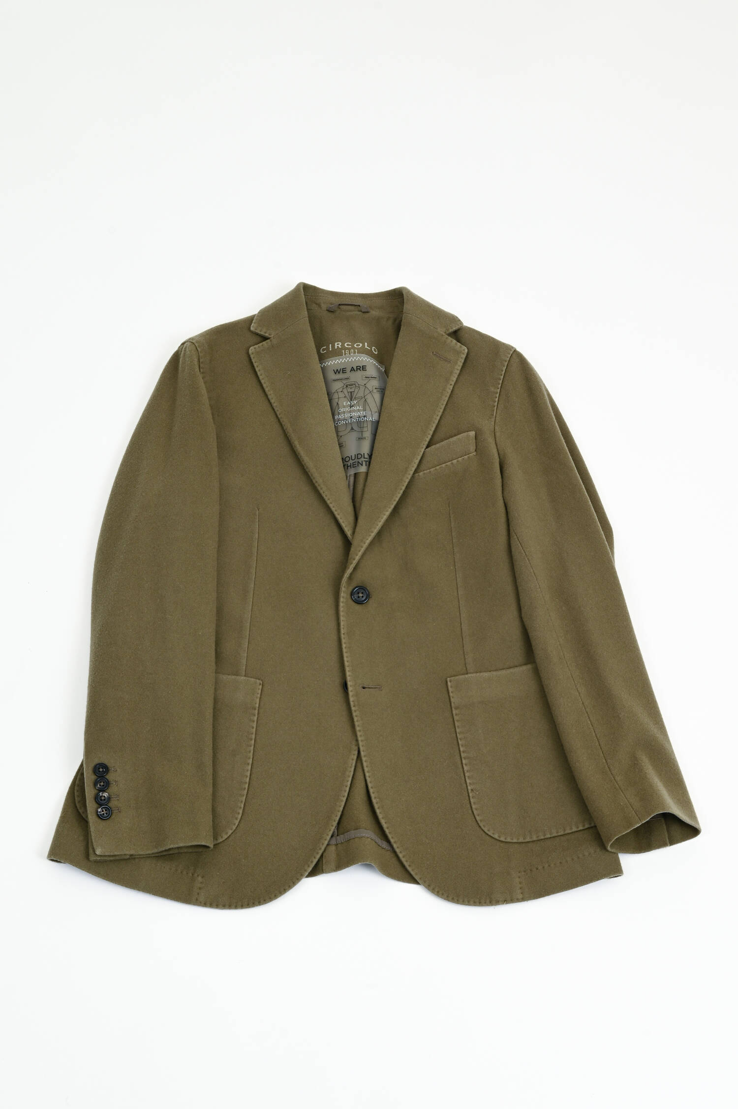 Herringbone Mantel in Schwarz/Natur