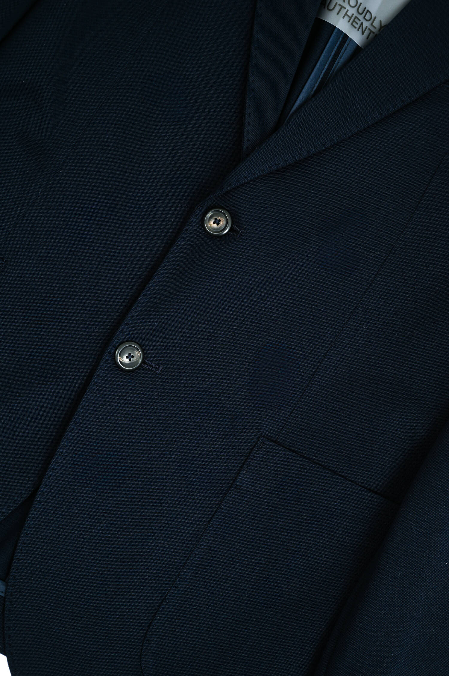 Sakko aus Baumwolle in Navy