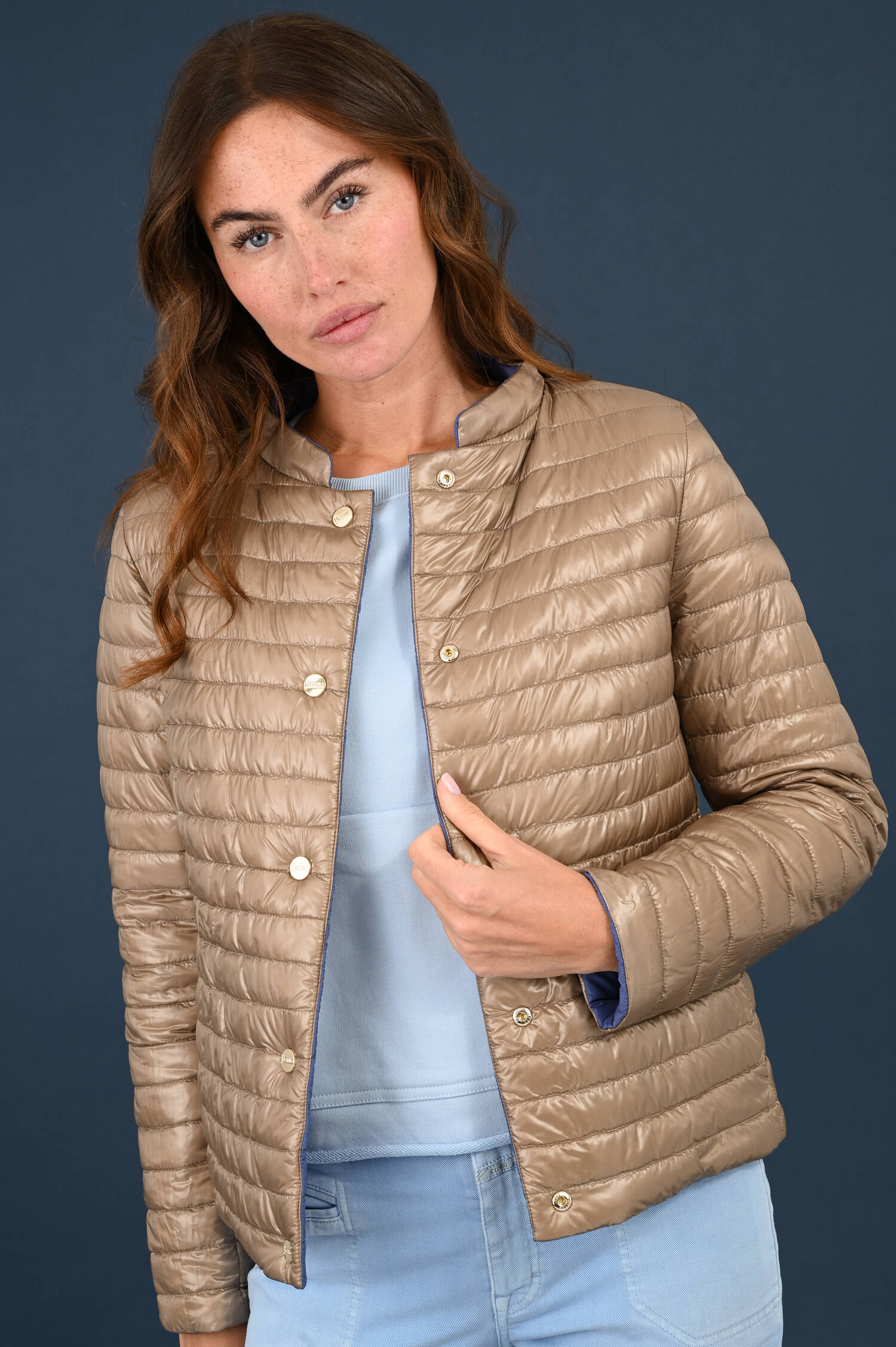 Wendejacke in Azzurro/Grigio Wendejacke in Azzurro/Grigio