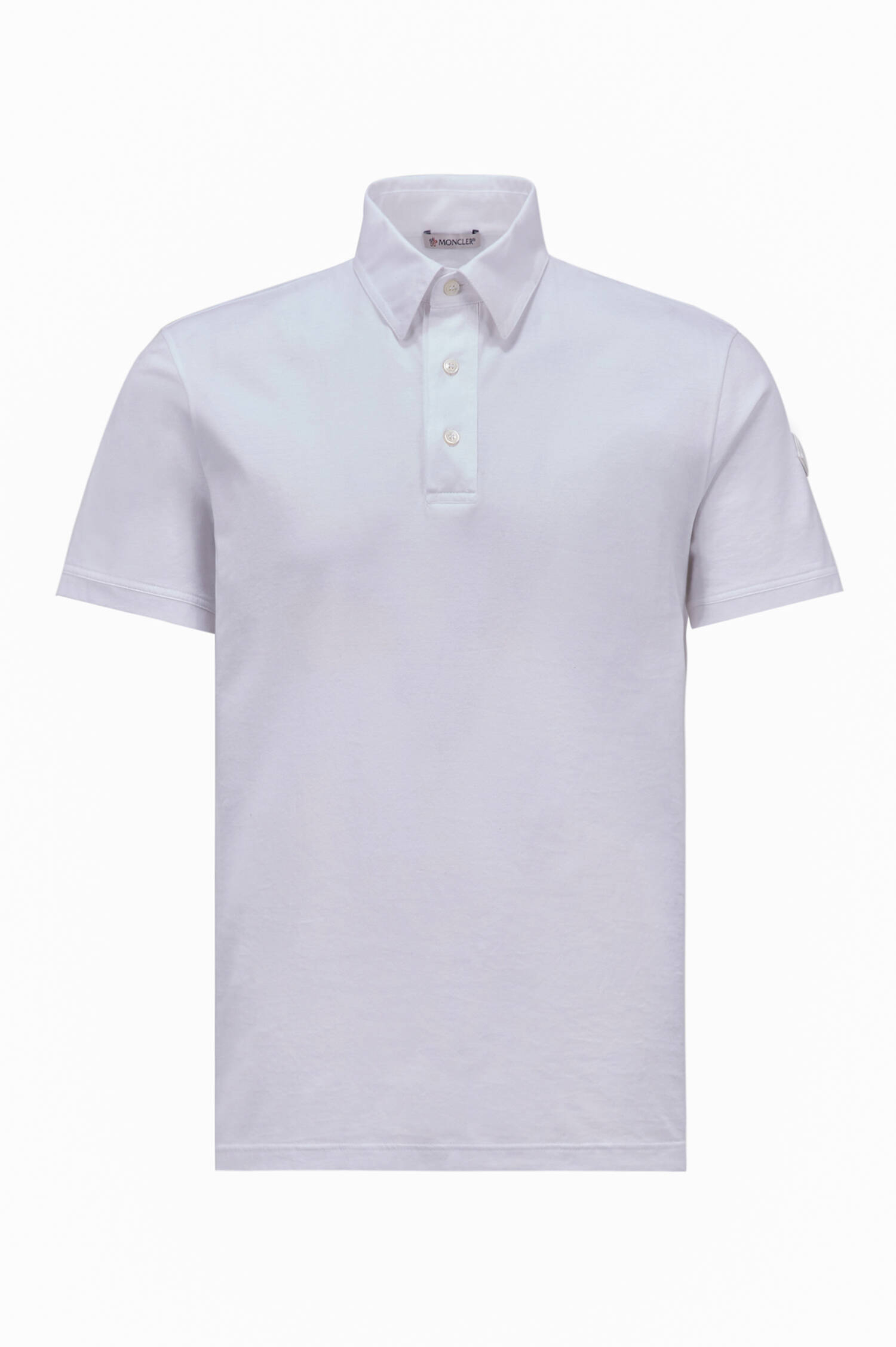 Poloshirt aus Baumwolle in Weiß