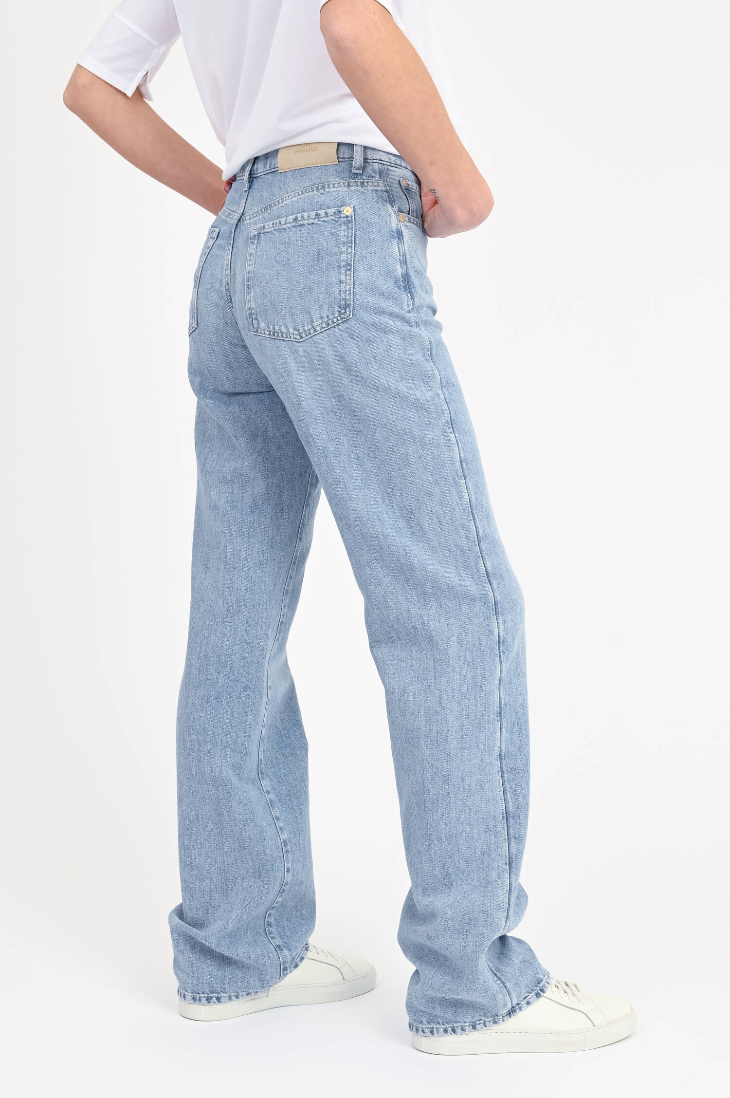 Wide Leg Denim TESS KANSAS in Hellblau Wide Leg Denim TESS KANSAS in Hellblau