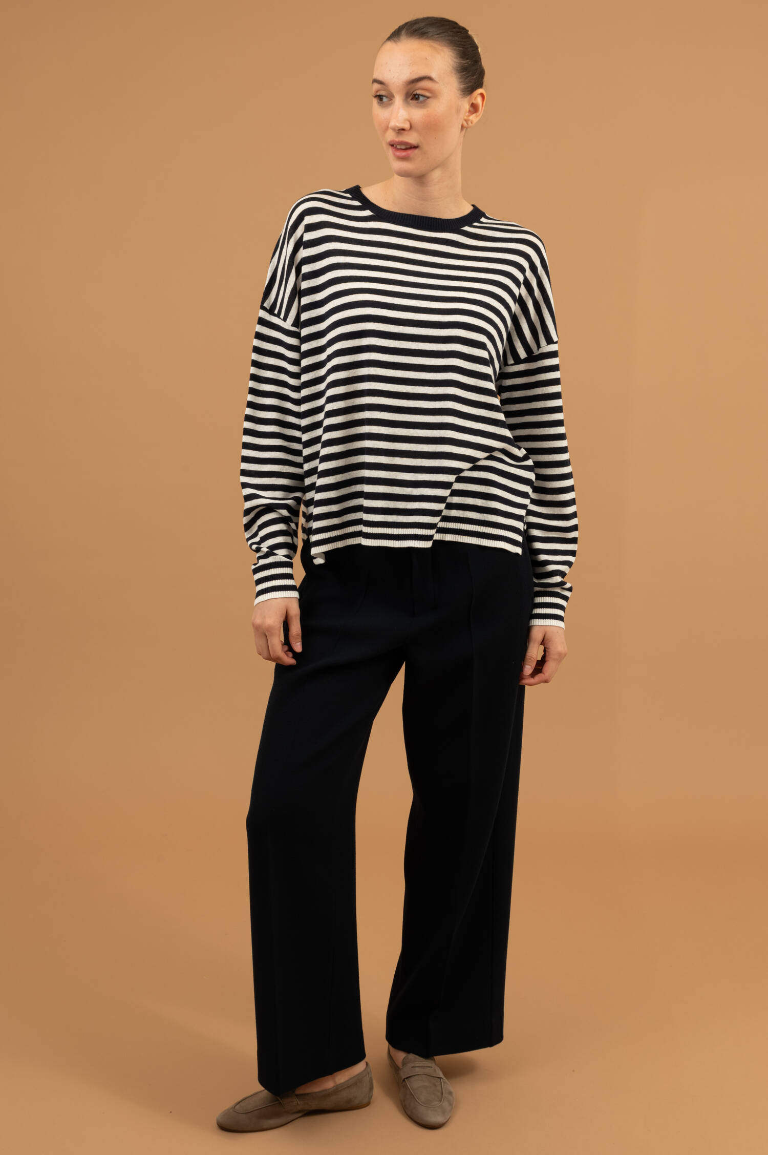 Langarm Ringelshirt in Navy/Weiß Langarm Ringelshirt in Navy/Weiß