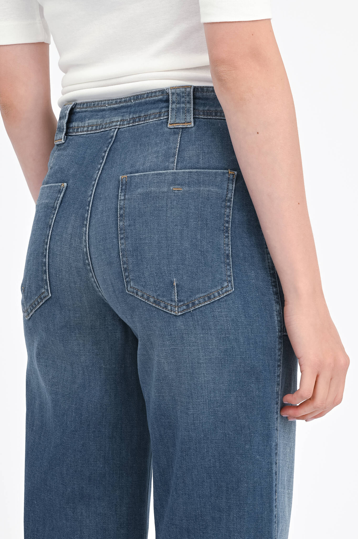  Flared Jeans ARIA in Mittelblau