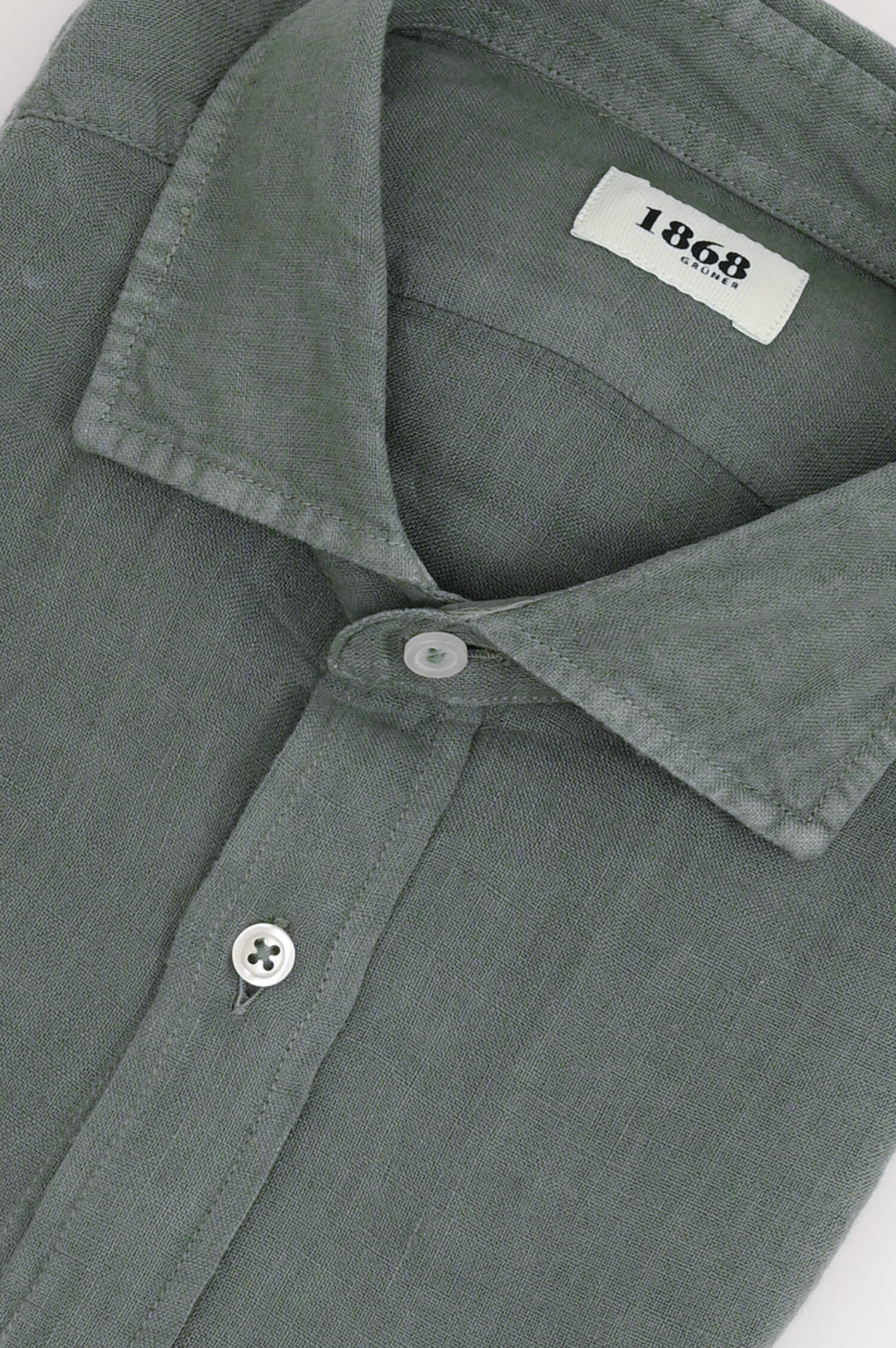 Leinenhemd in Khaki