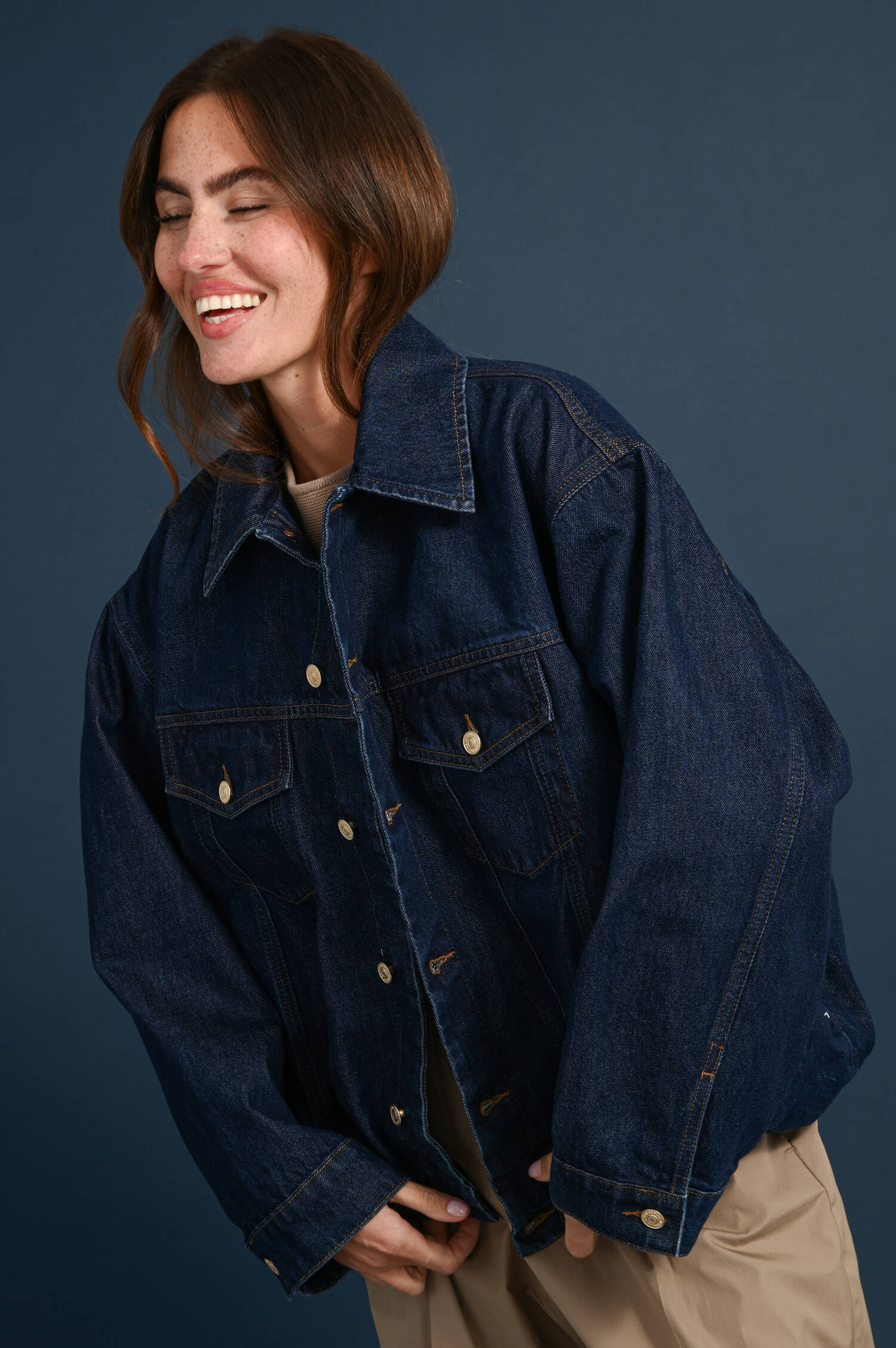 Denim Jacke INDIGO SOUL in Blau
