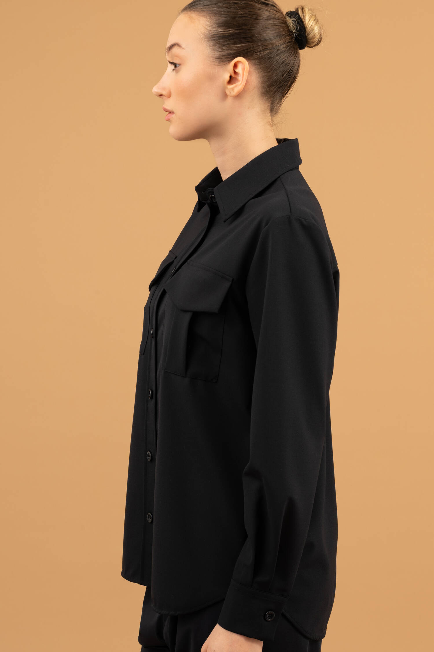 Overshirt in Navyblau