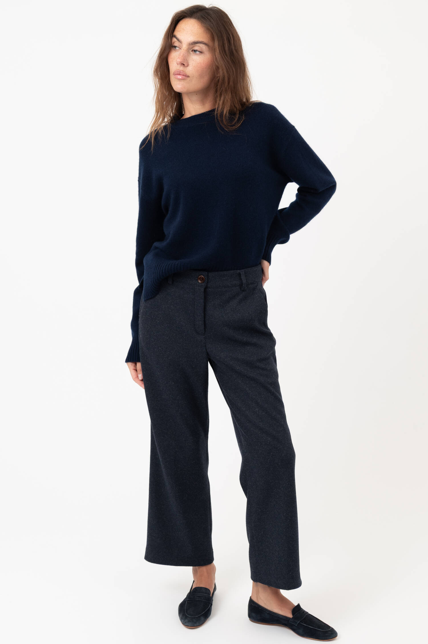 Culotte ANIKA in Navy meliert Culotte ANIKA in Navy meliert