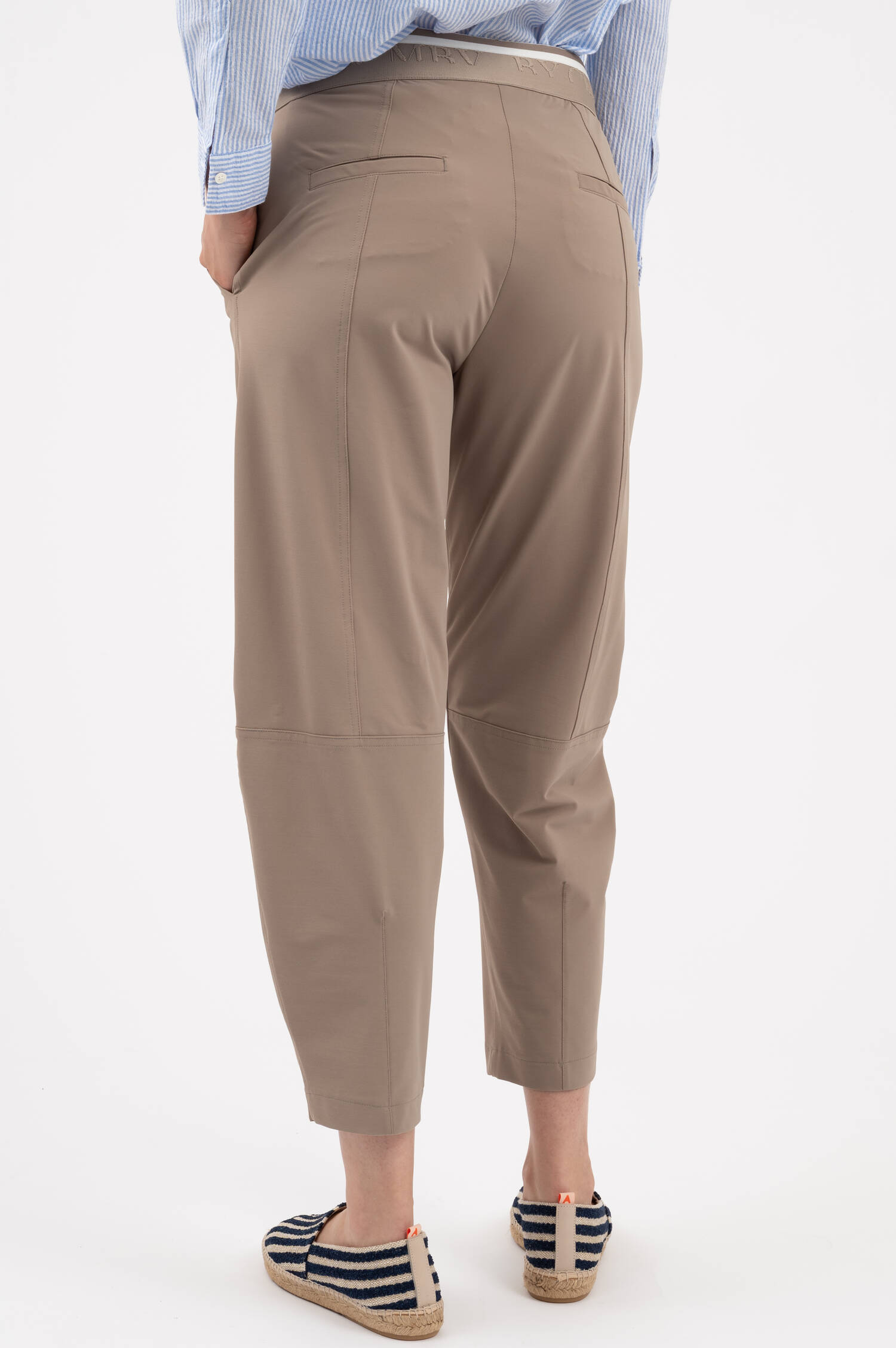 Cropped Hose EDEN in Taupe