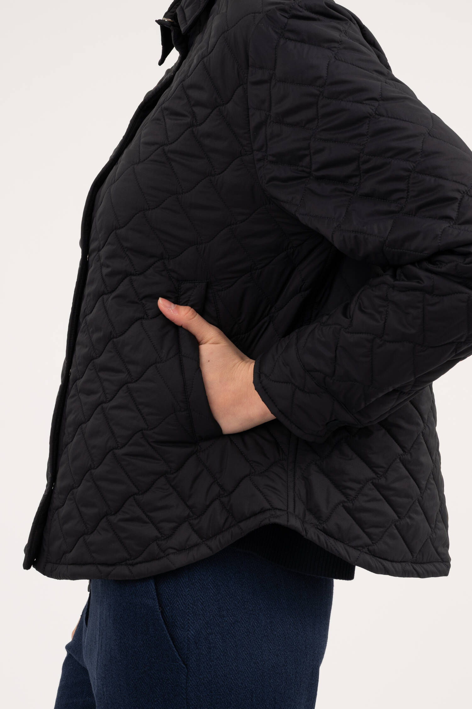 Steppjacke mit Rautenmuster in Navy Steppjacke mit Rautenmuster in Navy