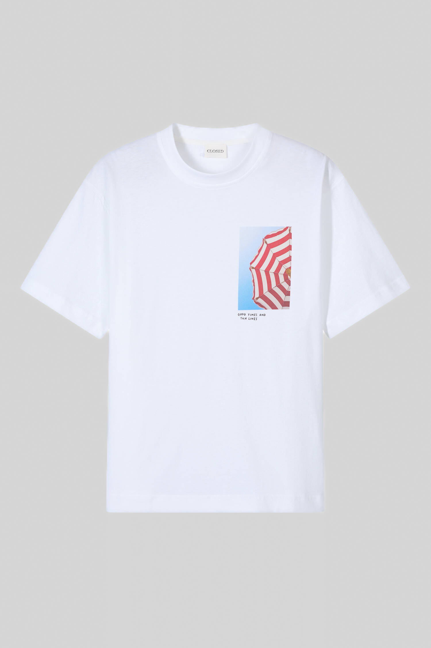 T-Shirt mit Bild-Motiv in Weiß