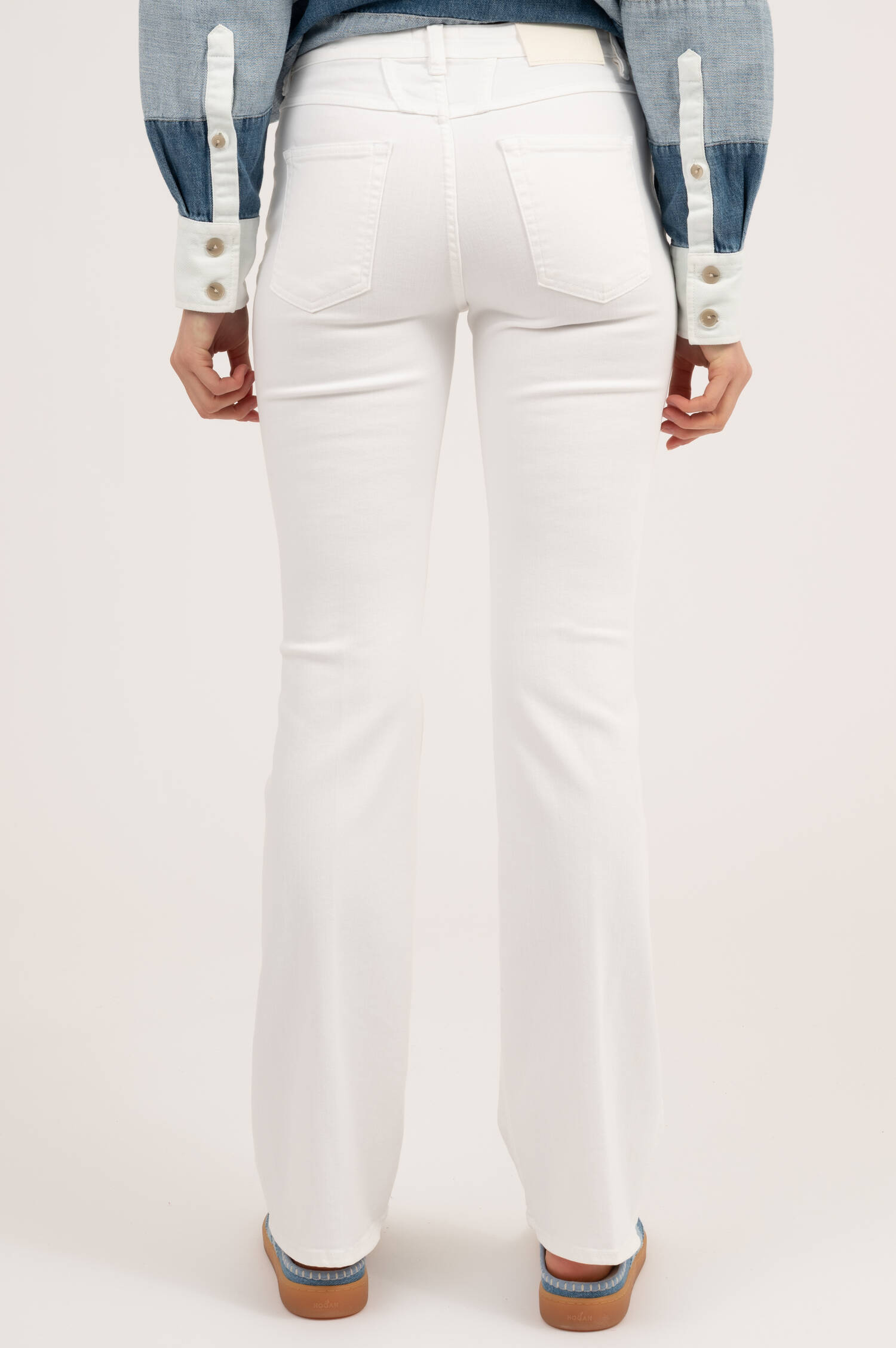 Flared Jeans JOVANNA in Weiß Flared Jeans JOVANNA in Weiß