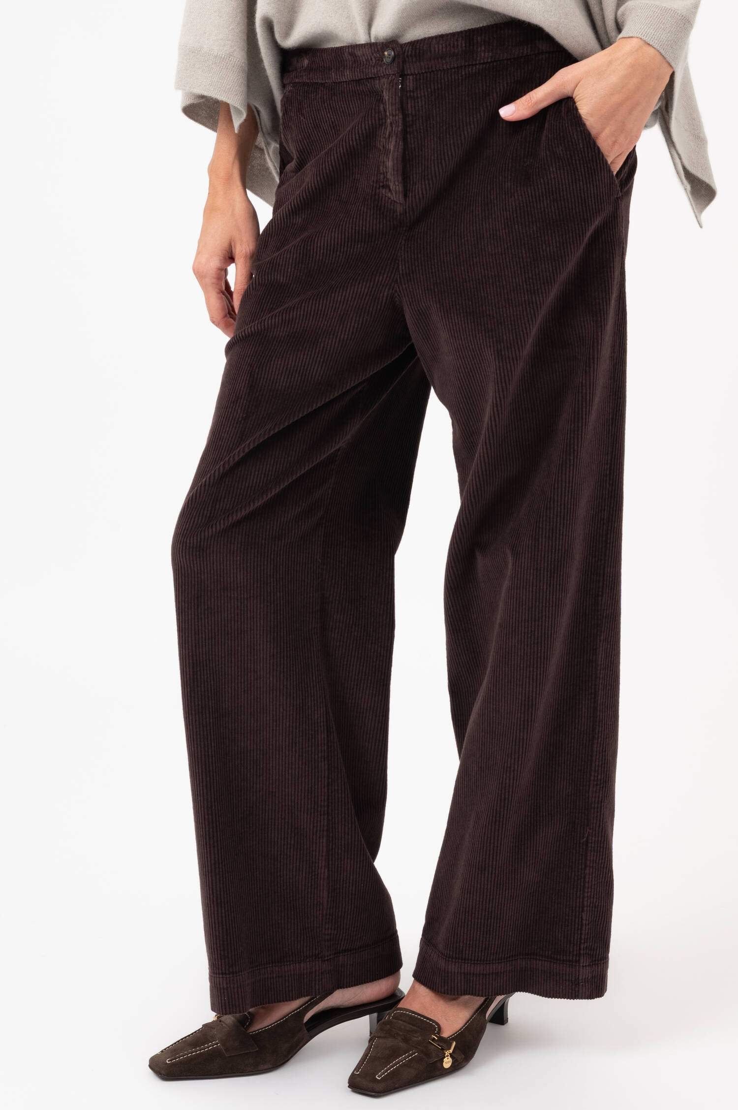 Cordhose in Schokobraun