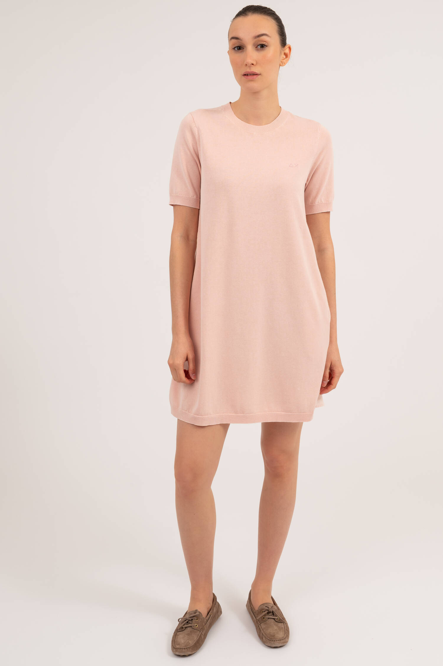 Feinstrick-Kleid in Rosa