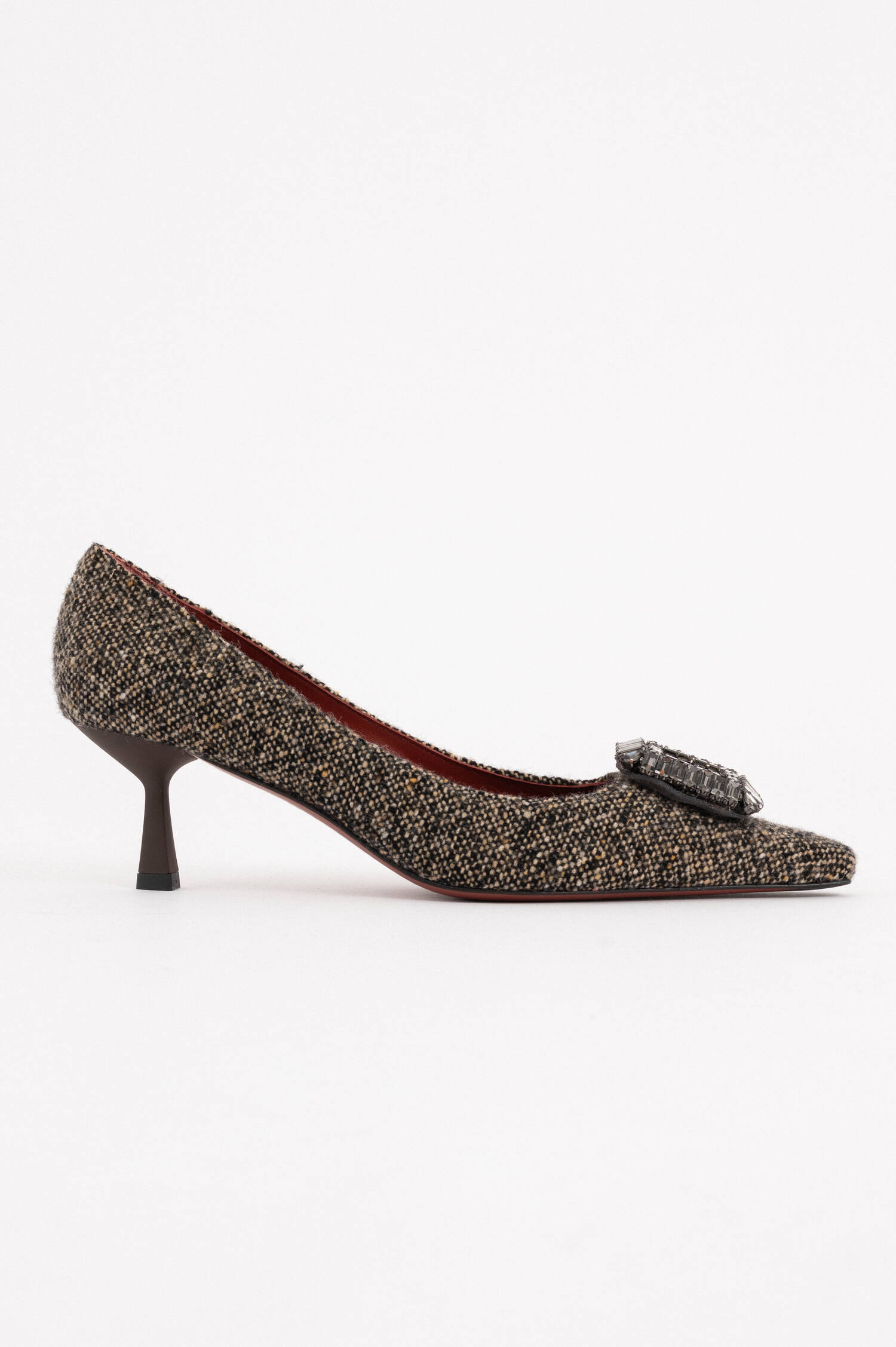 Donegal Tweed Pumps MARSIA in Braun