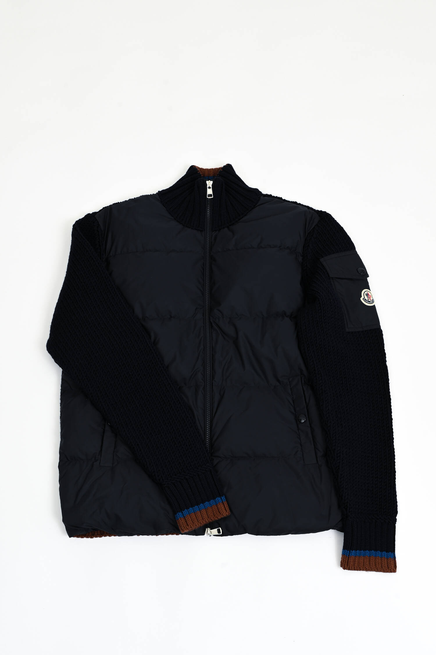 Hybrid Steppjacke in Navy