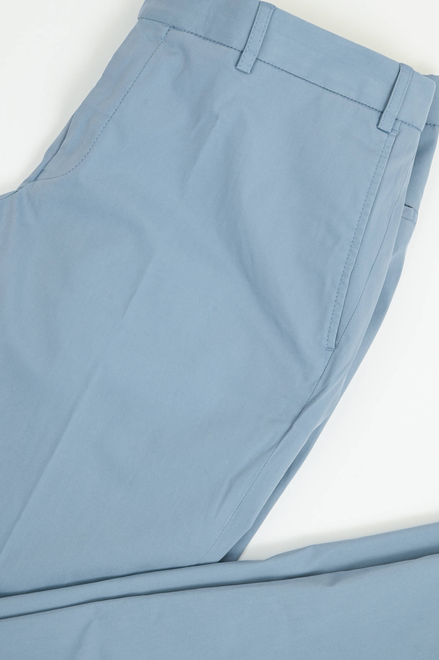 Hose aus Baumwoll-Mix in Hellblau