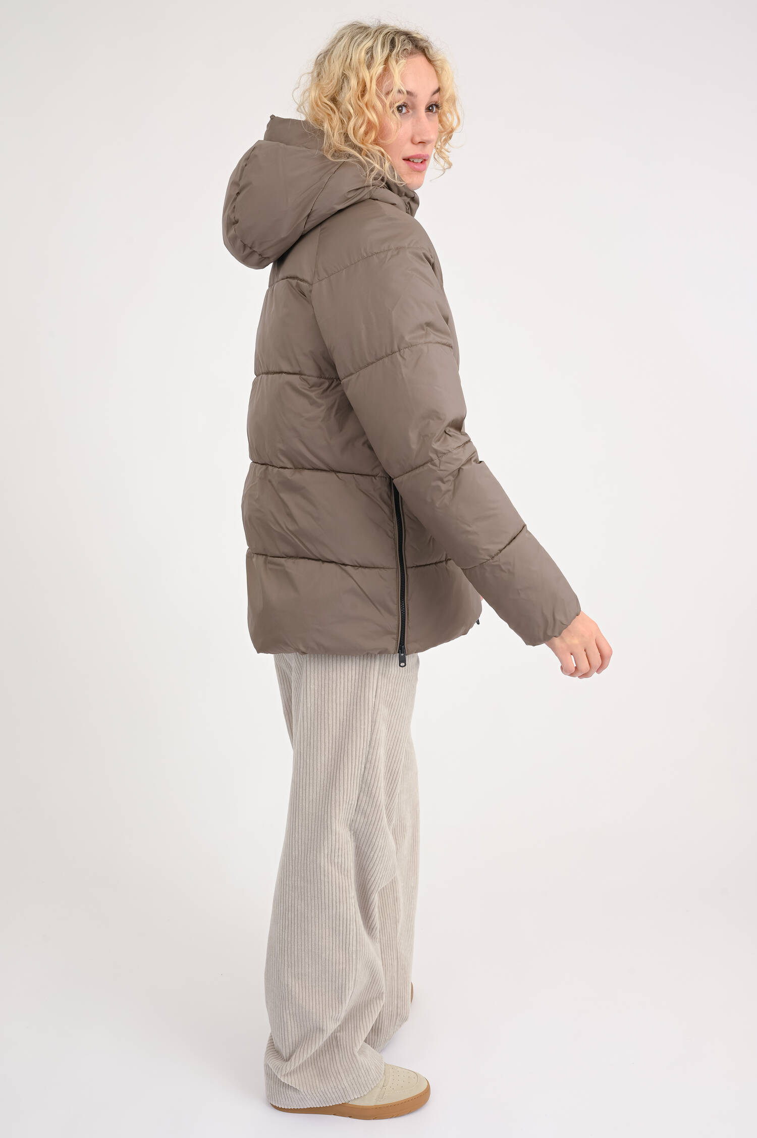 Gesteppte Jacke FUJI in Taupe