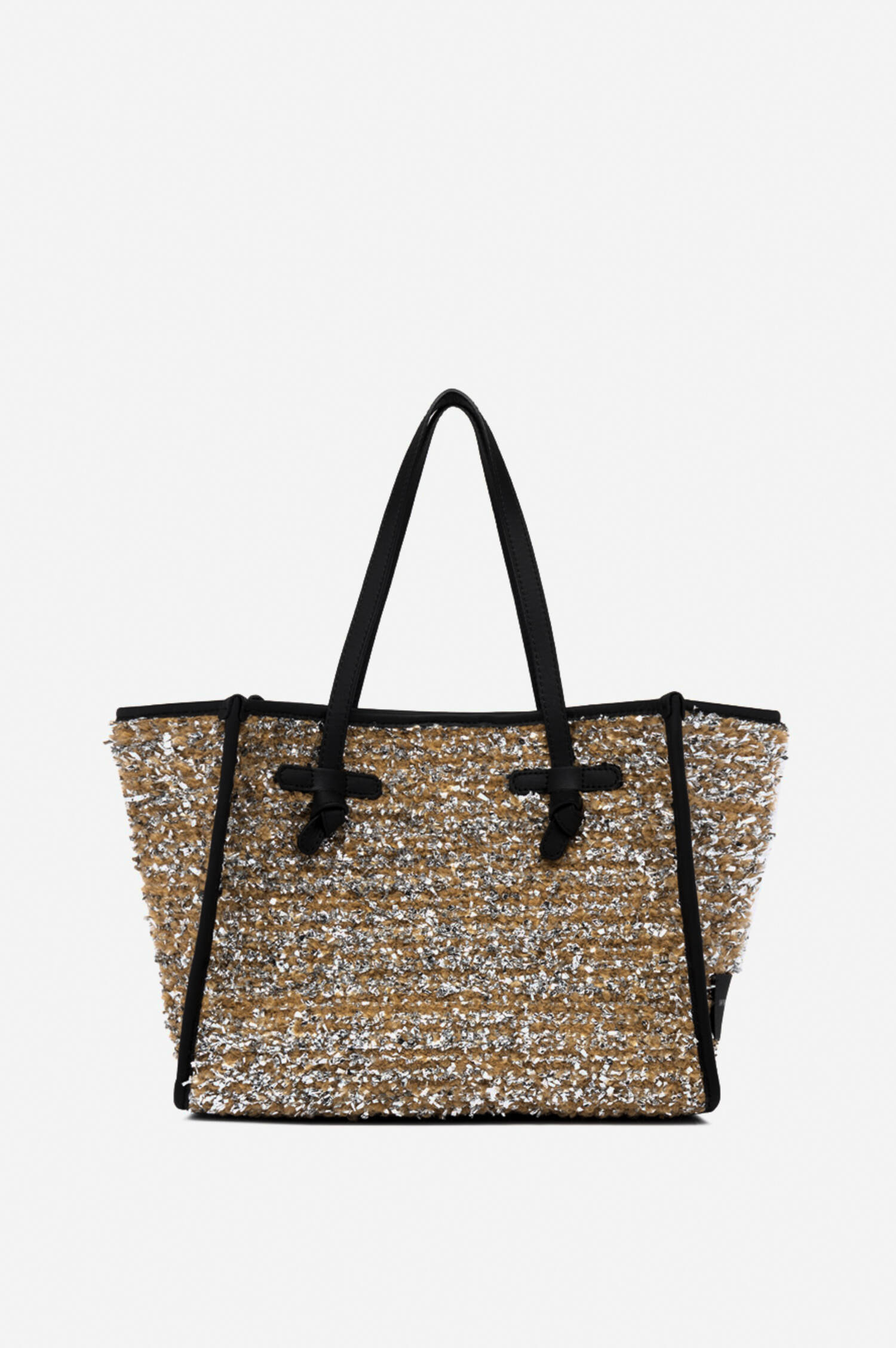 Tote Bag MARCELLA LUREX in Gold/Schwarz