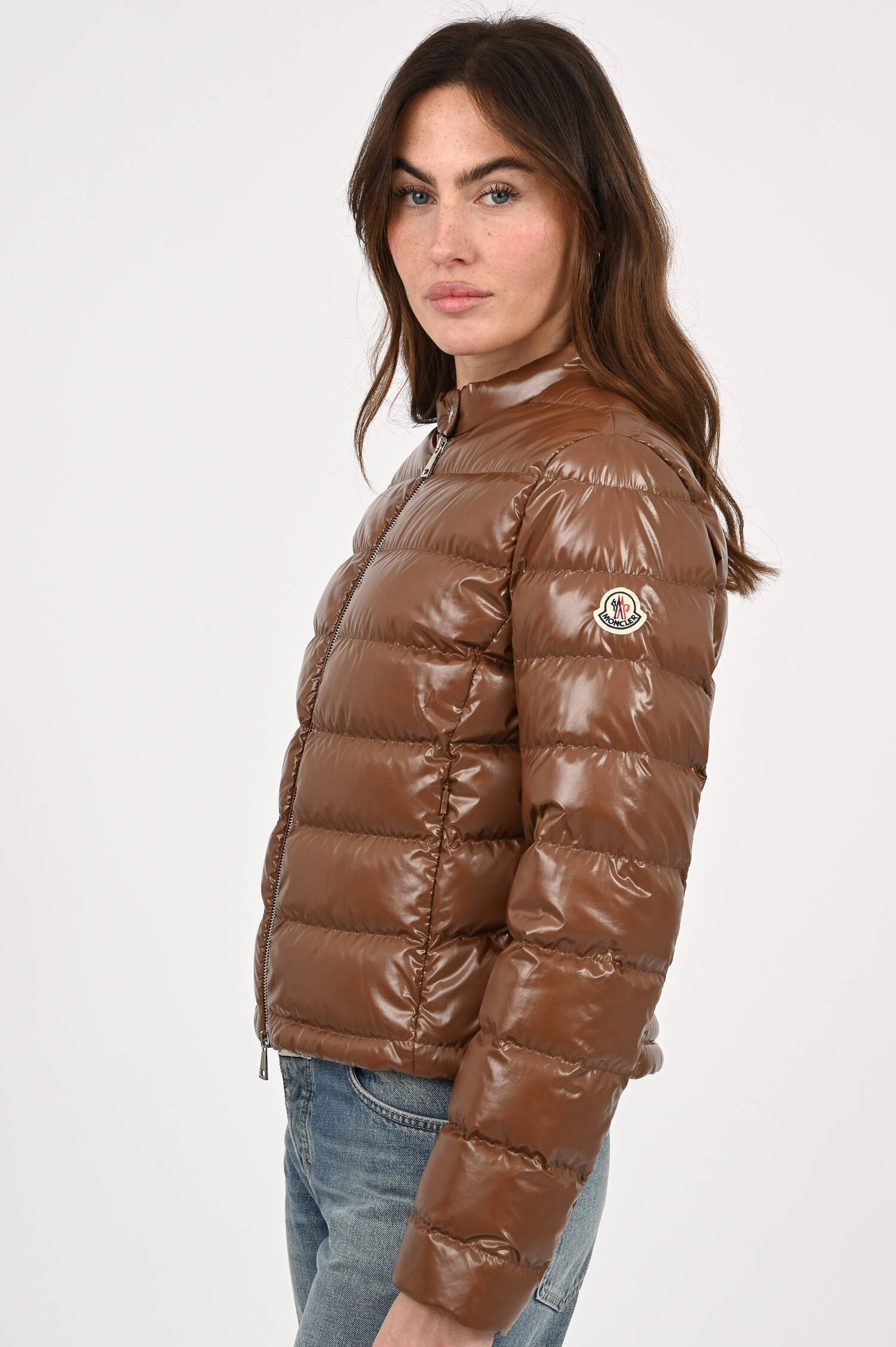 Taillierte Daunenjacke PAPILLON in Cognac