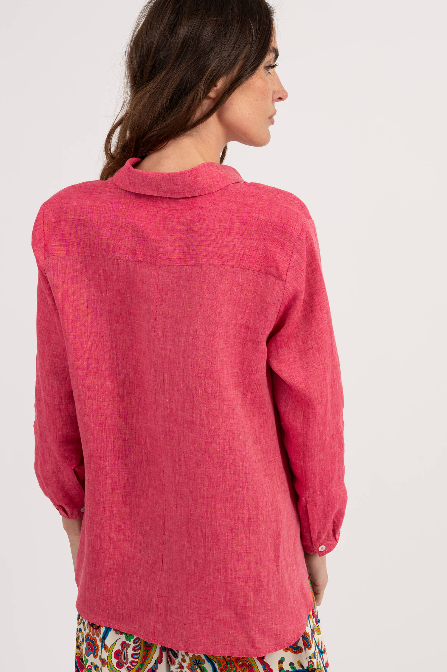 Leinenbluse NORA in Pink