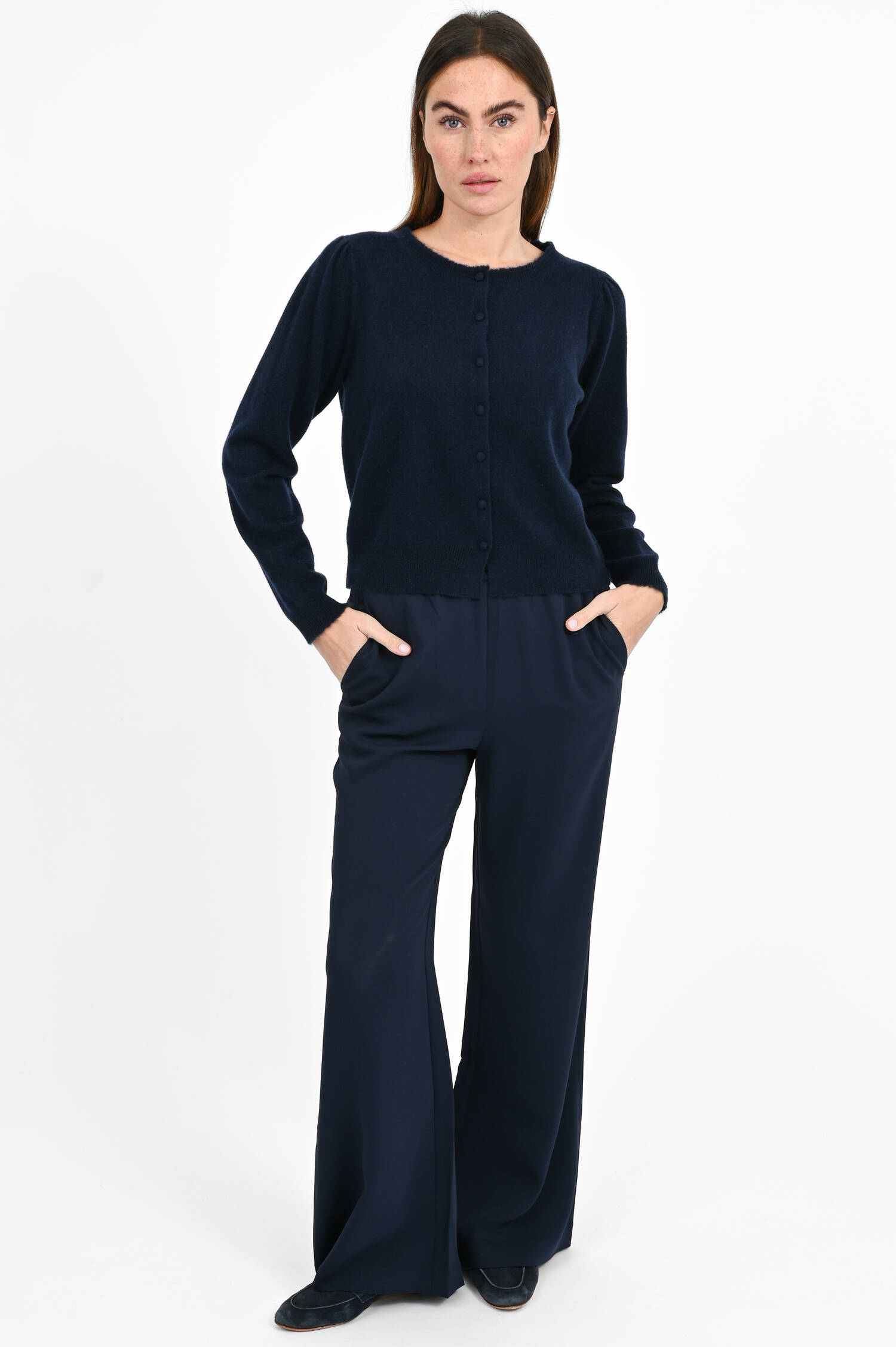 Cashmere-Cardigan in Midnight 