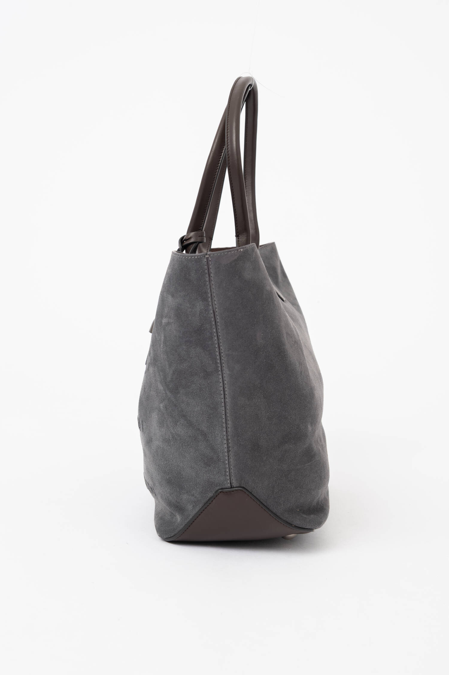 Veloursleder-Shopper ADDRESS in Grau Veloursleder-Shopper ADDRESS in Grau