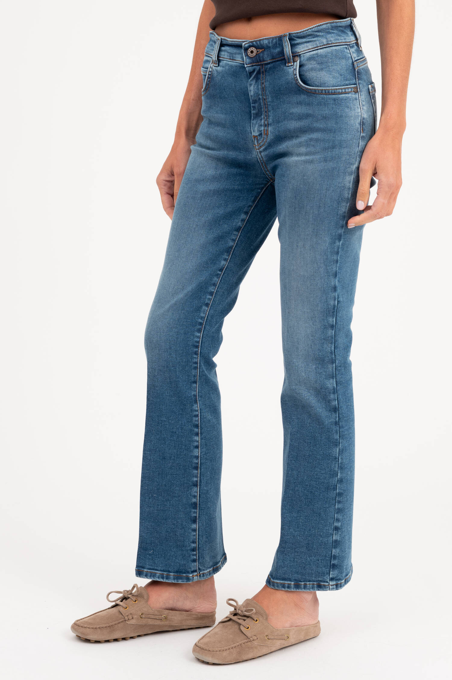 Cropped Jeans RAPALLO in Mittelblau Cropped Jeans RAPALLO in Mittelblau