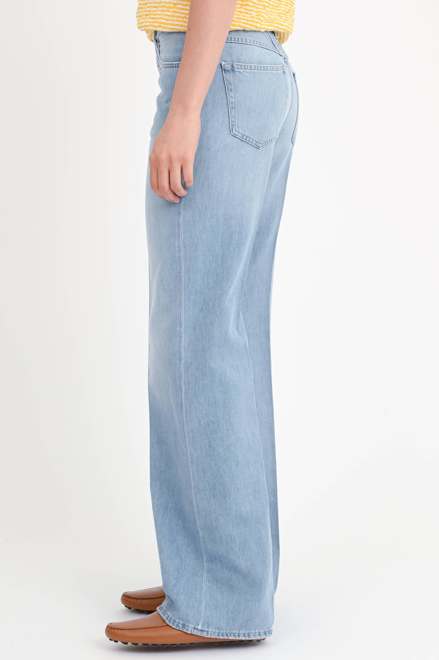 Wide-Leg Denim GILLAN in Light Blue