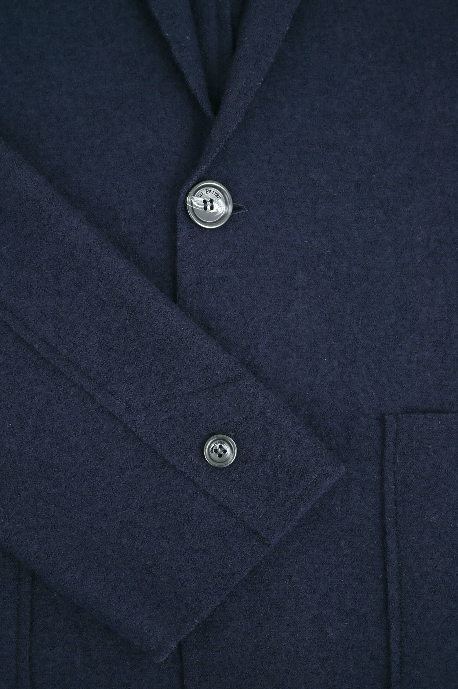 Strick-Sakko aus Wolle in Navy