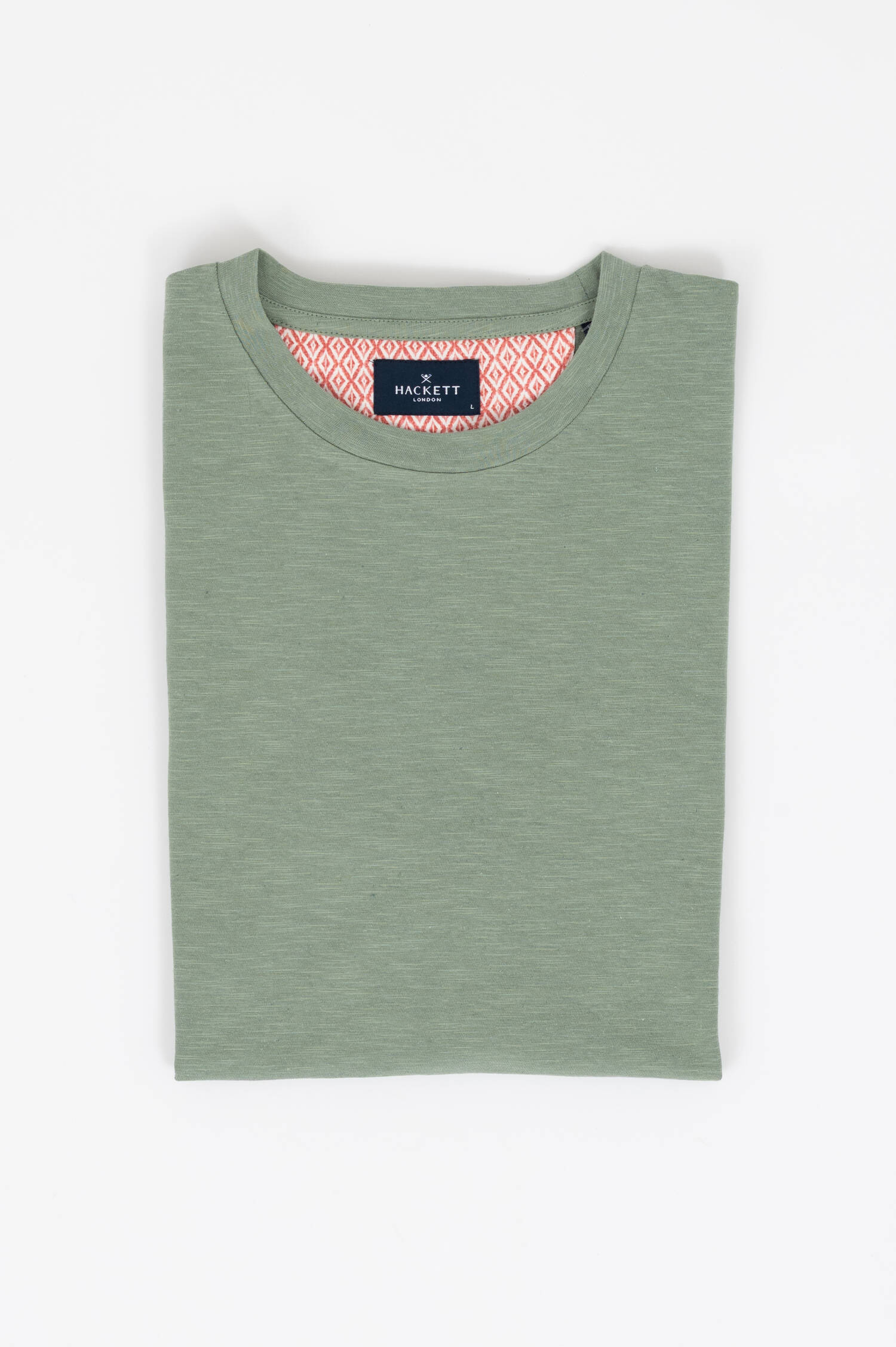 Baumwoll-Mix T-Shirt in Salbei