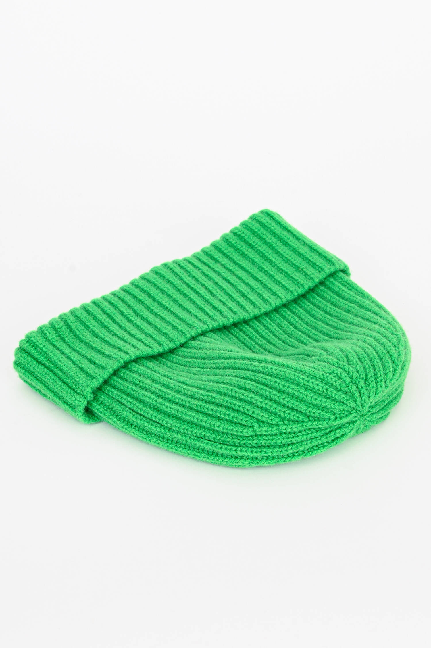 Midi-Mütze aus Cashmere in Grün