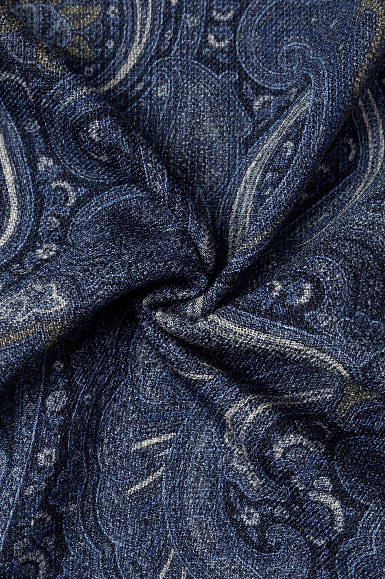 Schal mit Paisley-Print in Blau