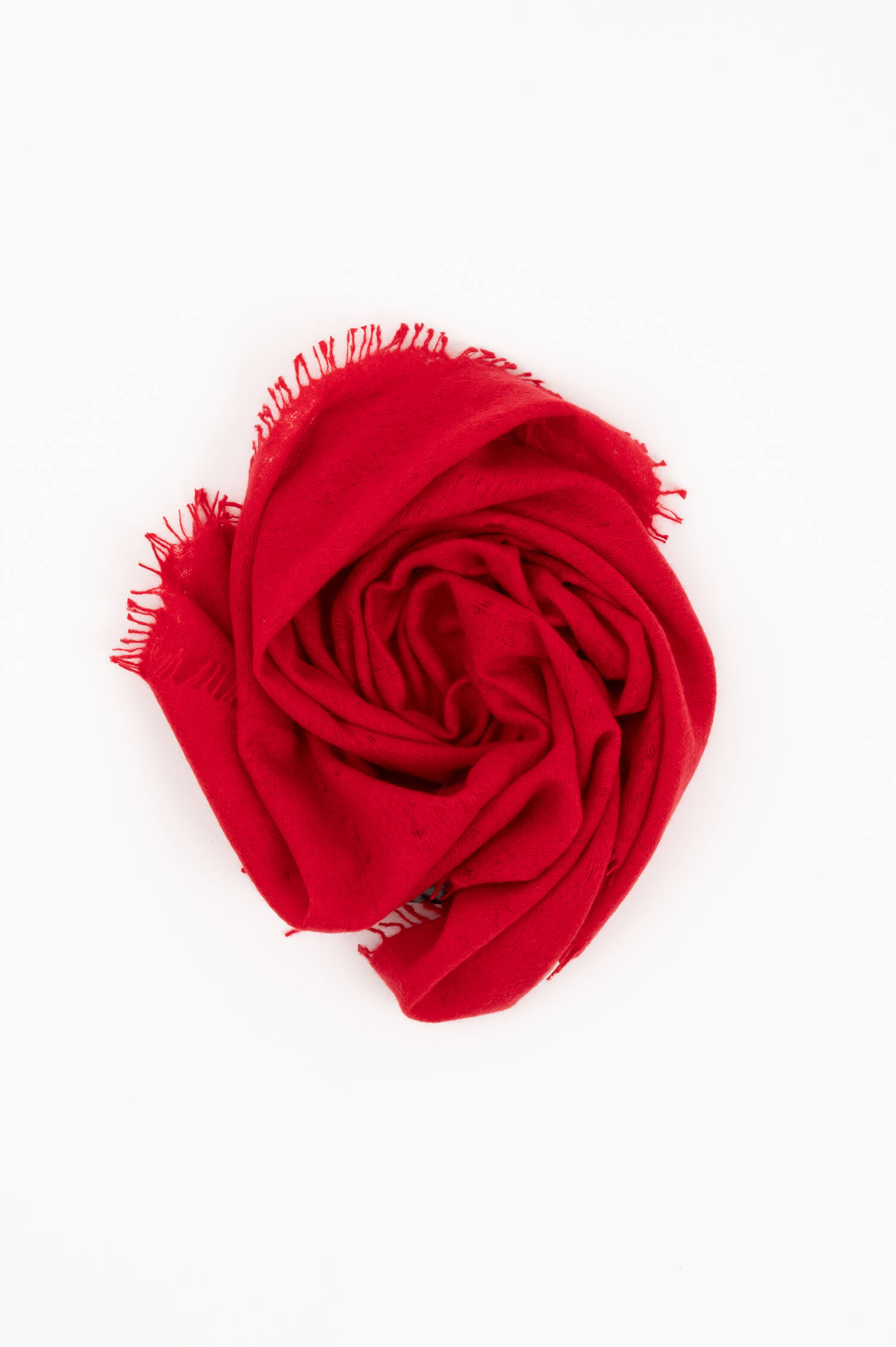 Doppelfädiger Cashmere Schal in Rot Doppelfädiger Cashmere Schal in Rot