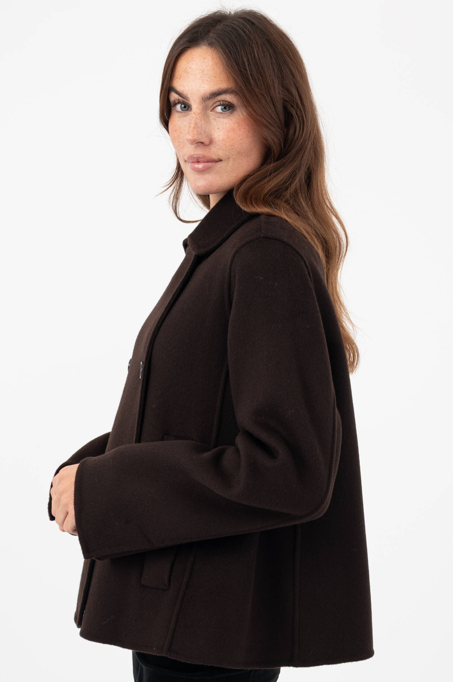 Woll-Cashmere-Jacke LUGANO in Braun Woll-Cashmere-Jacke LUGANO in Braun
