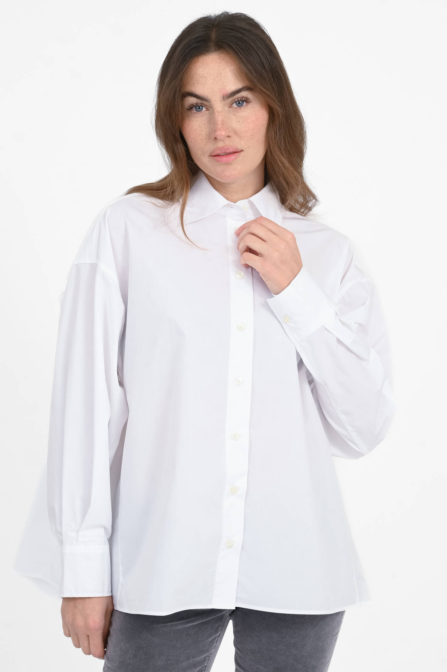 Oversized Bluse in White Oversized Bluse in White
