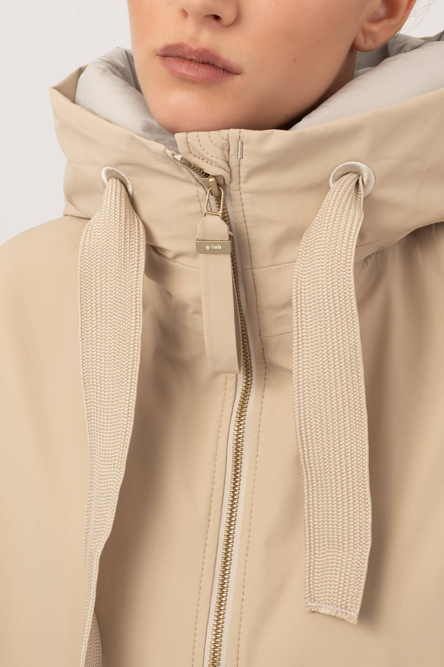 Kapuzenjacke JOY in Beige Kapuzenjacke JOY in Beige