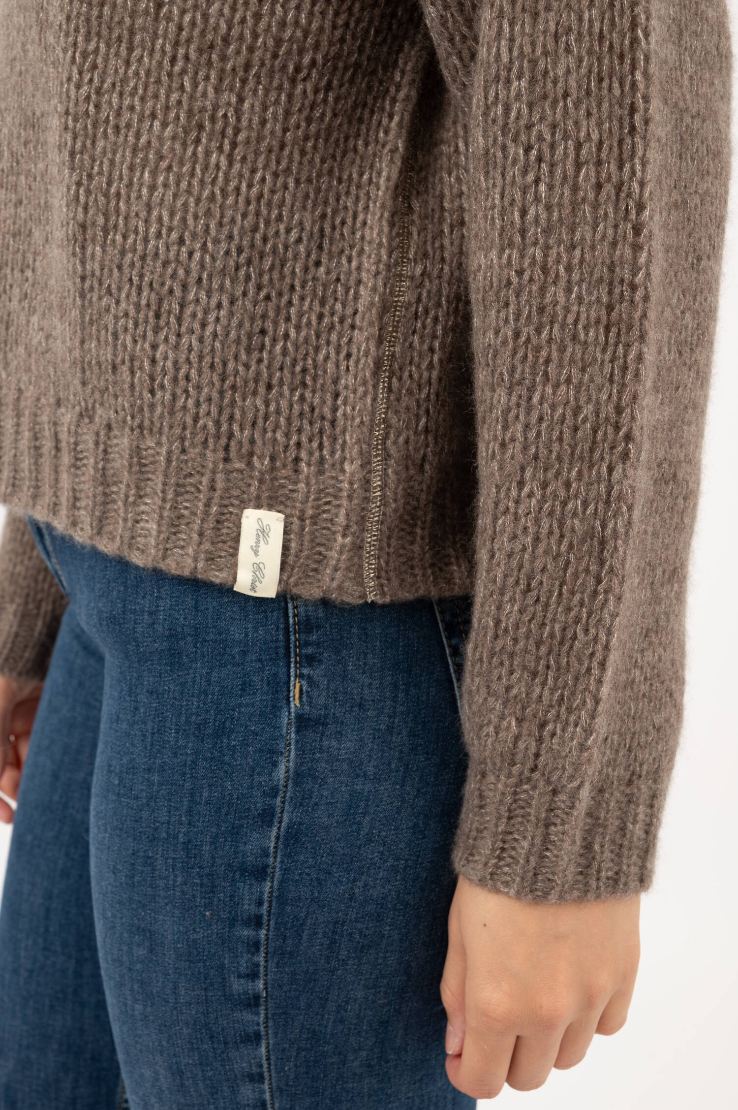 Cashmere-Seiden Pullover in Braun Cashmere-Seiden Pullover in Braun