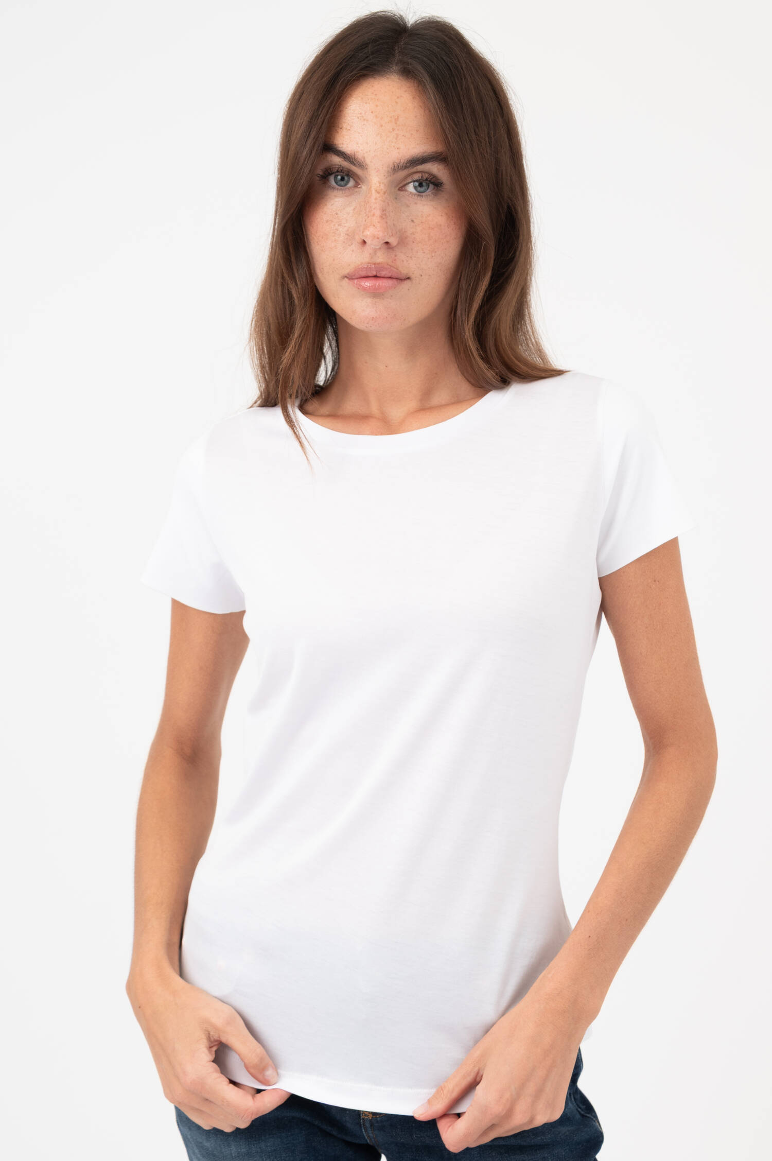 Baumwoll-Shirt FANNY in Bianco Baumwoll-Shirt FANNY in Bianco