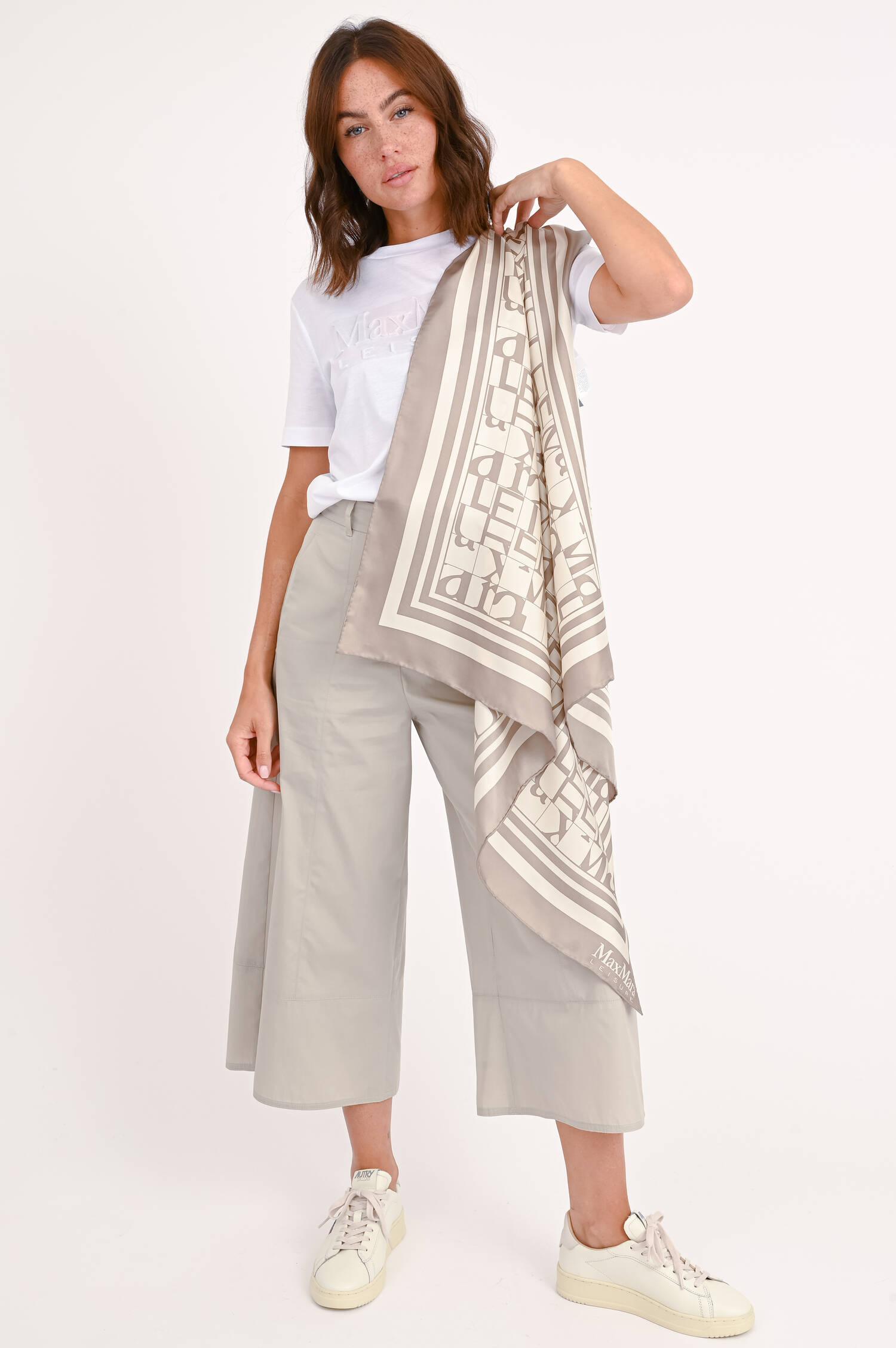 Wide-Leg Culotte ALBERT in Perlgrau Wide-Leg Culotte ALBERT in Perlgrau