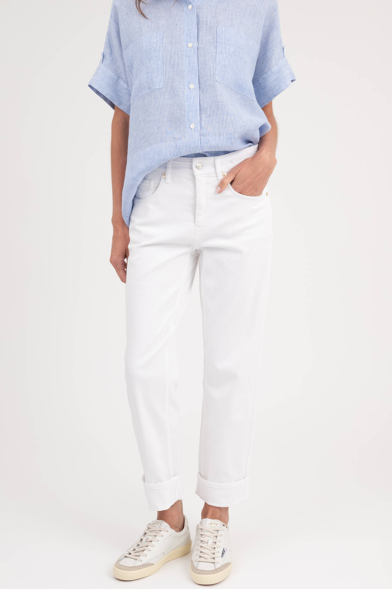 Cropped Jeans GAIA in Weiß Cropped Jeans GAIA in Weiß