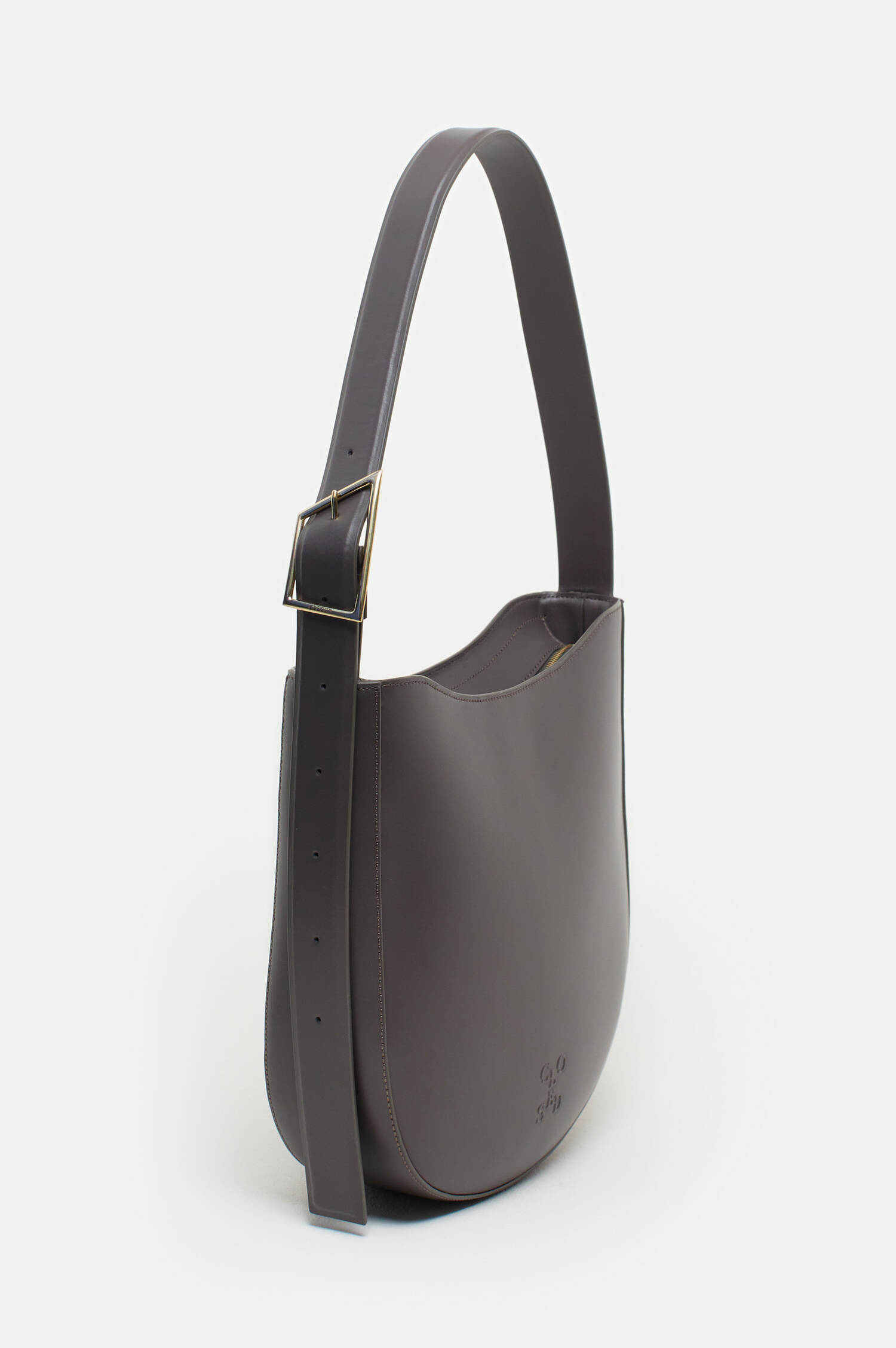 Tasche HALF ROUND in dunklem Taupe