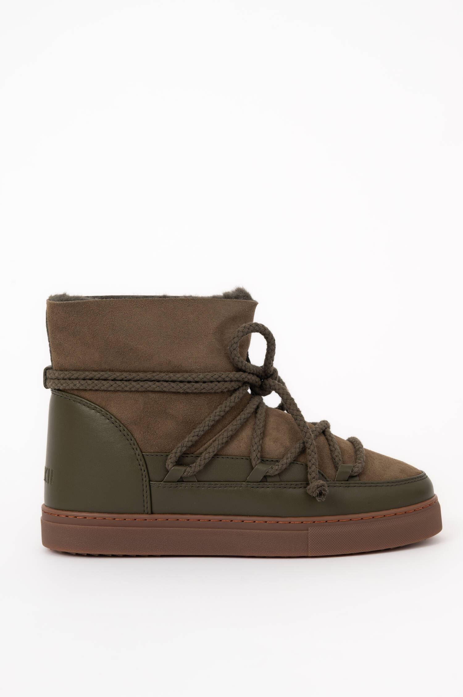 Lammfell-Schneeschuhe CLASSIC in Oliv