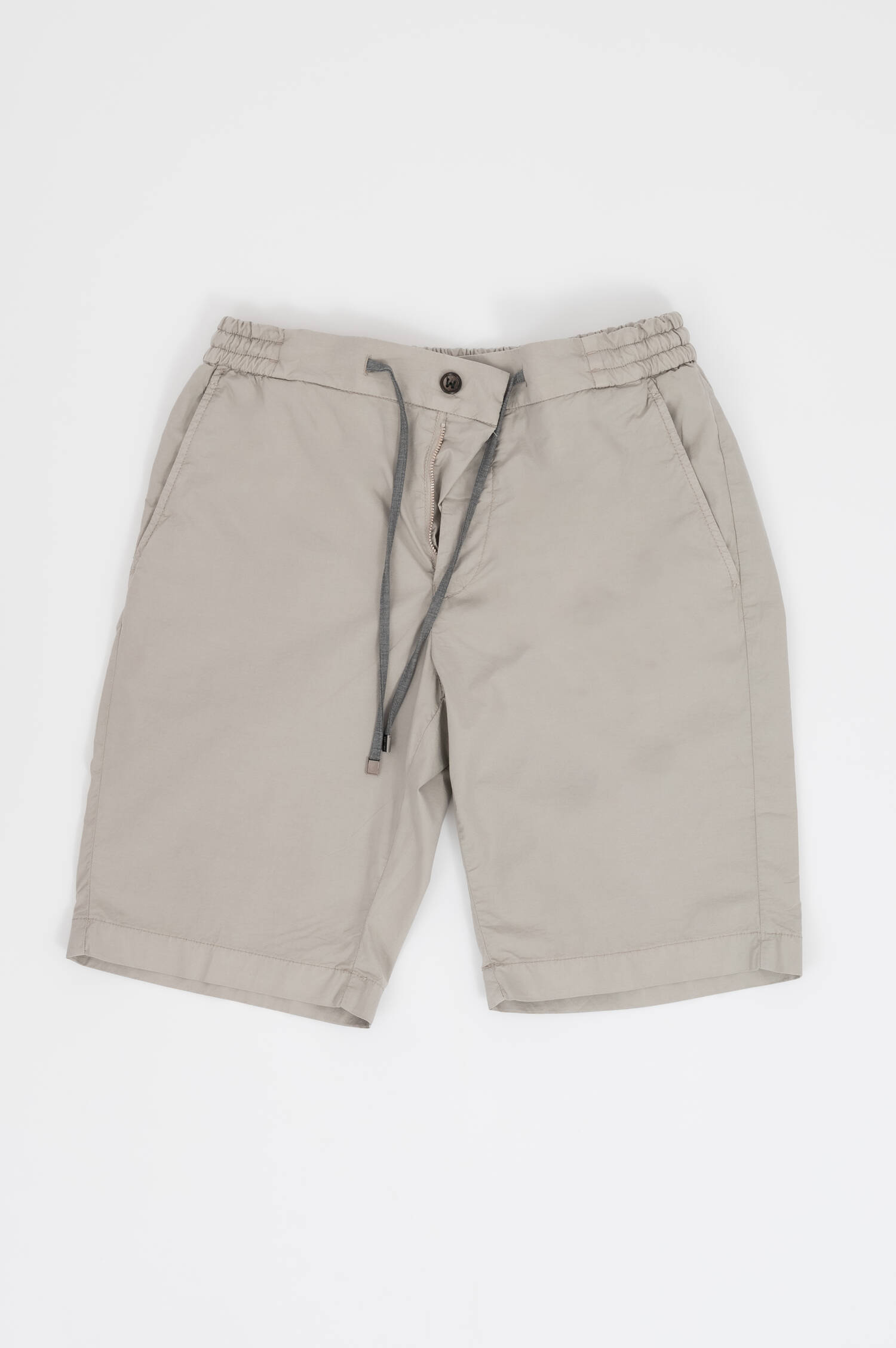 Bermuda-Shorts aus Baumwoll-Mix in Pastellsalbei