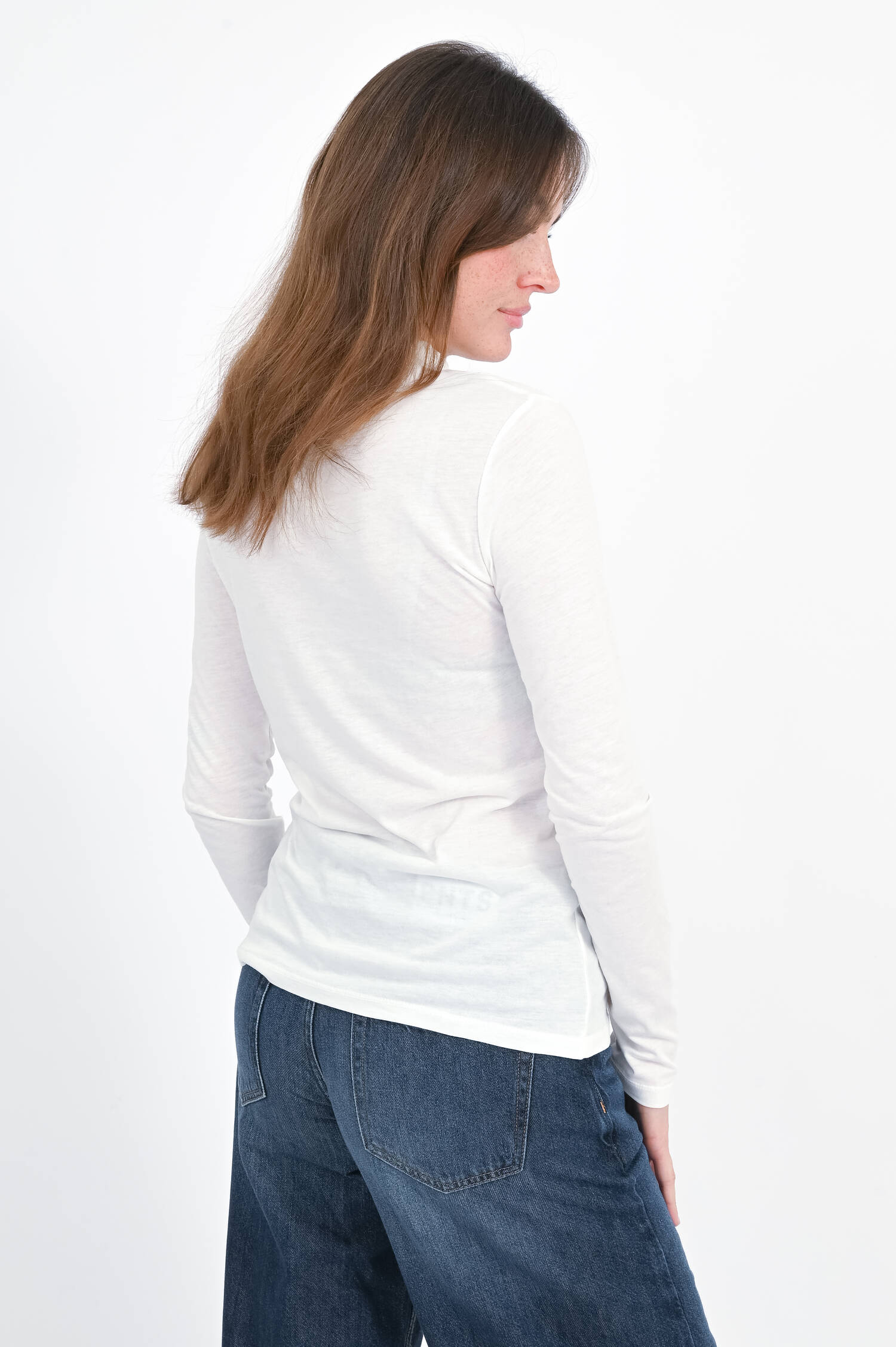 Rollkragenpullover in Ecru