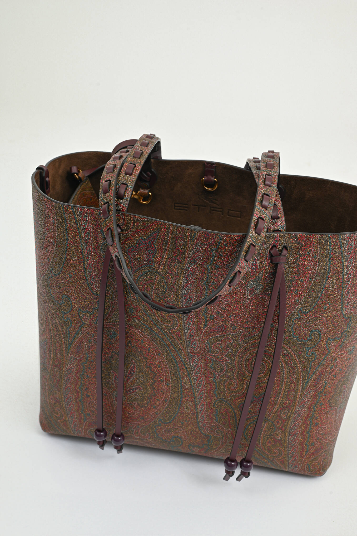 Paisley-Shopper mit dekorativen Details in Braun Paisley-Shopper mit dekorativen Details in Braun