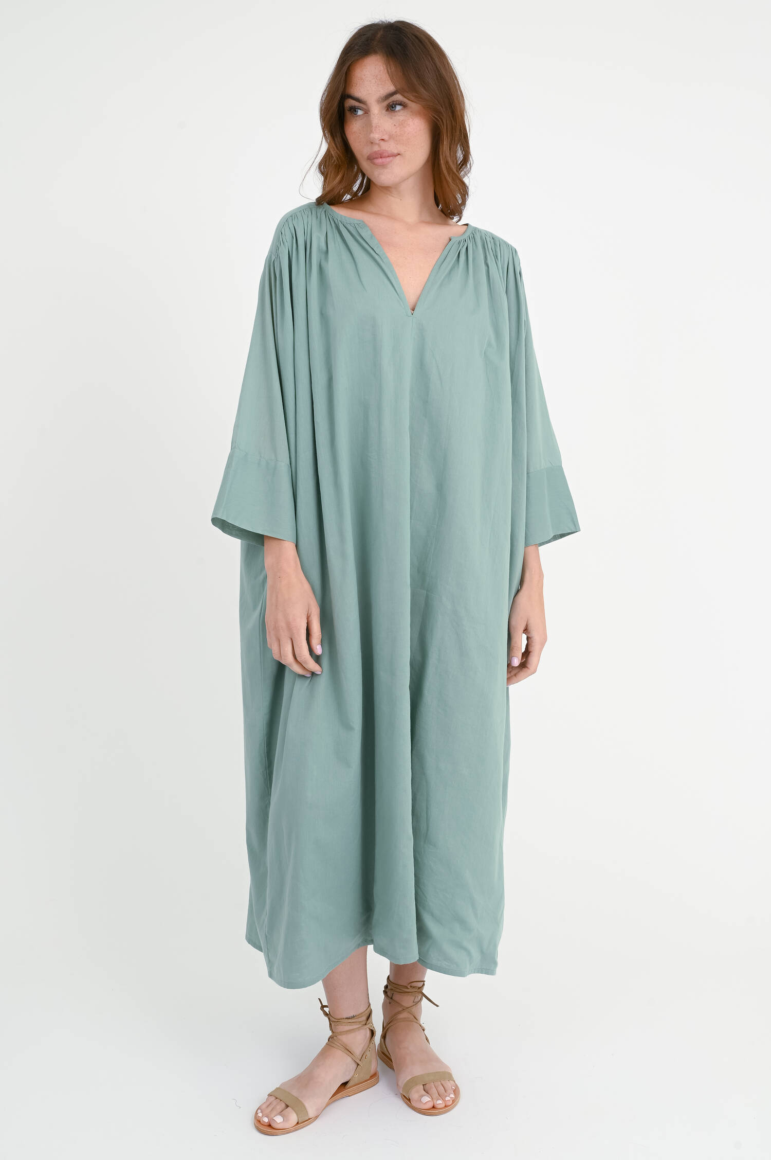 A-Linien-Kleid SAKURA in Sage Green