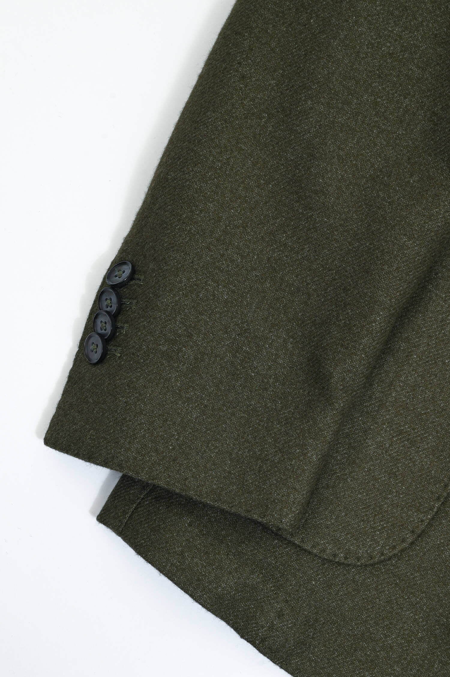 Sakko aus Woll-Mix in Oliv