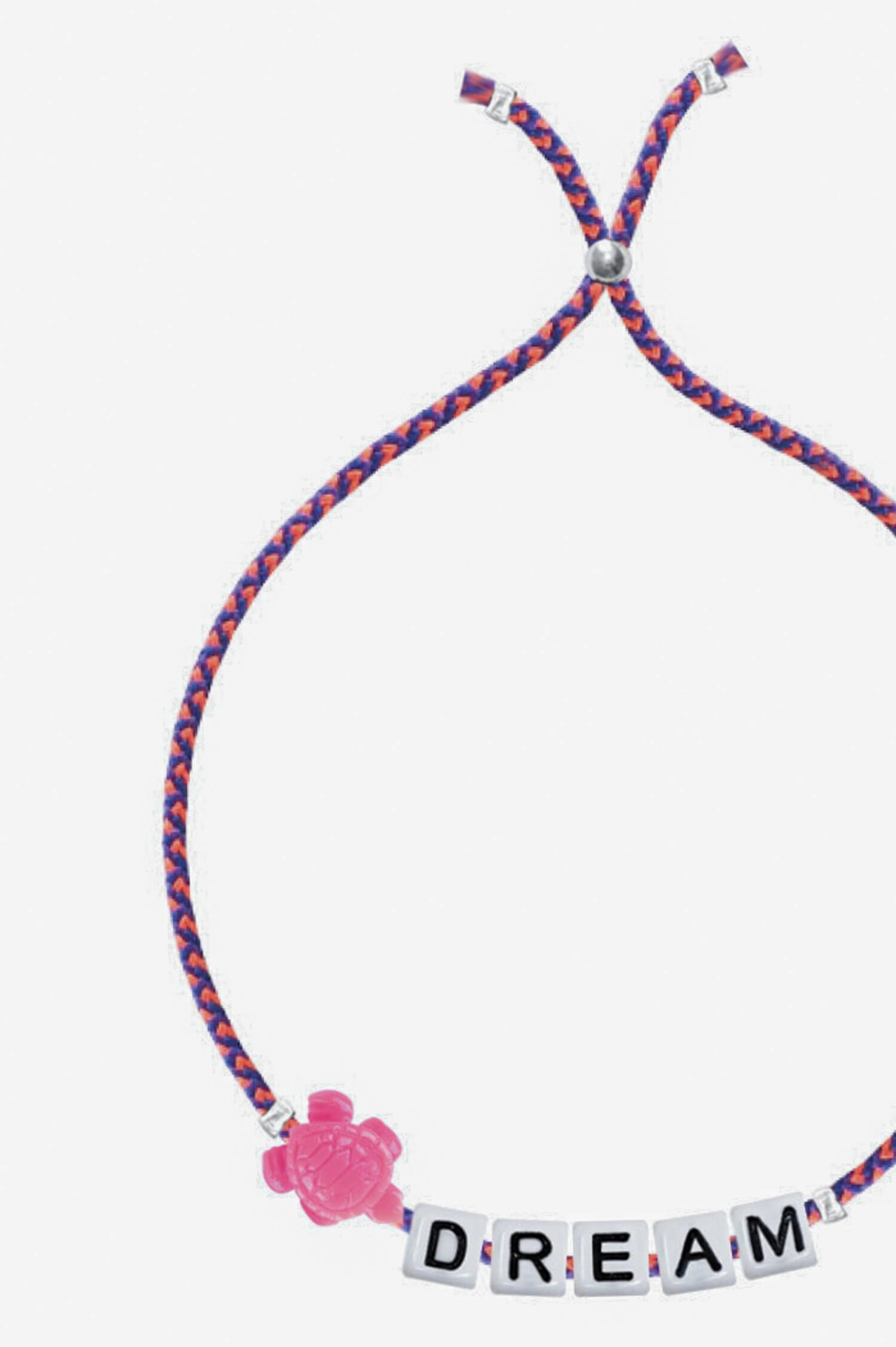 SQUARE LETTER & CHARM Armband DREAM in Pink/Blau SQUARE LETTER & CHARM Armband DREAM in Pink/Blau